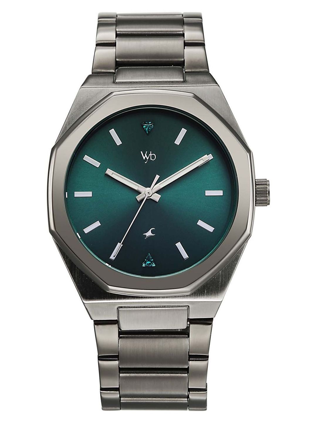 Fastrack Fastrack Men Vyb Nimbus Quartz Green Dial Watch - FV30057QM01W