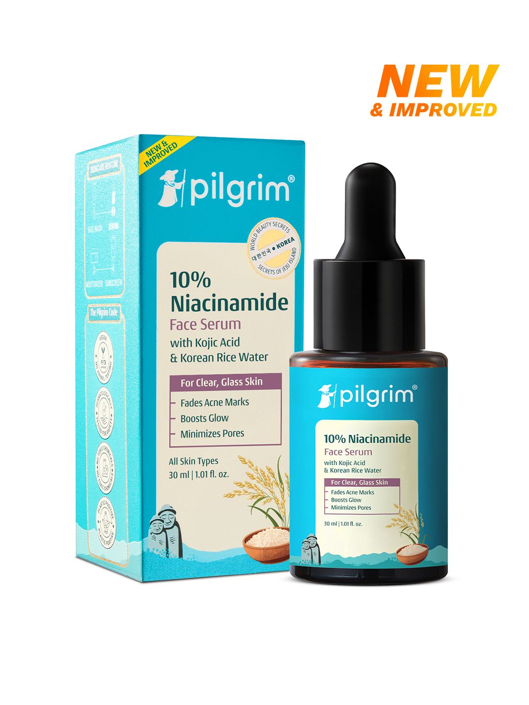 Pilgrim 10% Niacinamide Face Serum with Zinc PCA & White Lotus - 30 ml