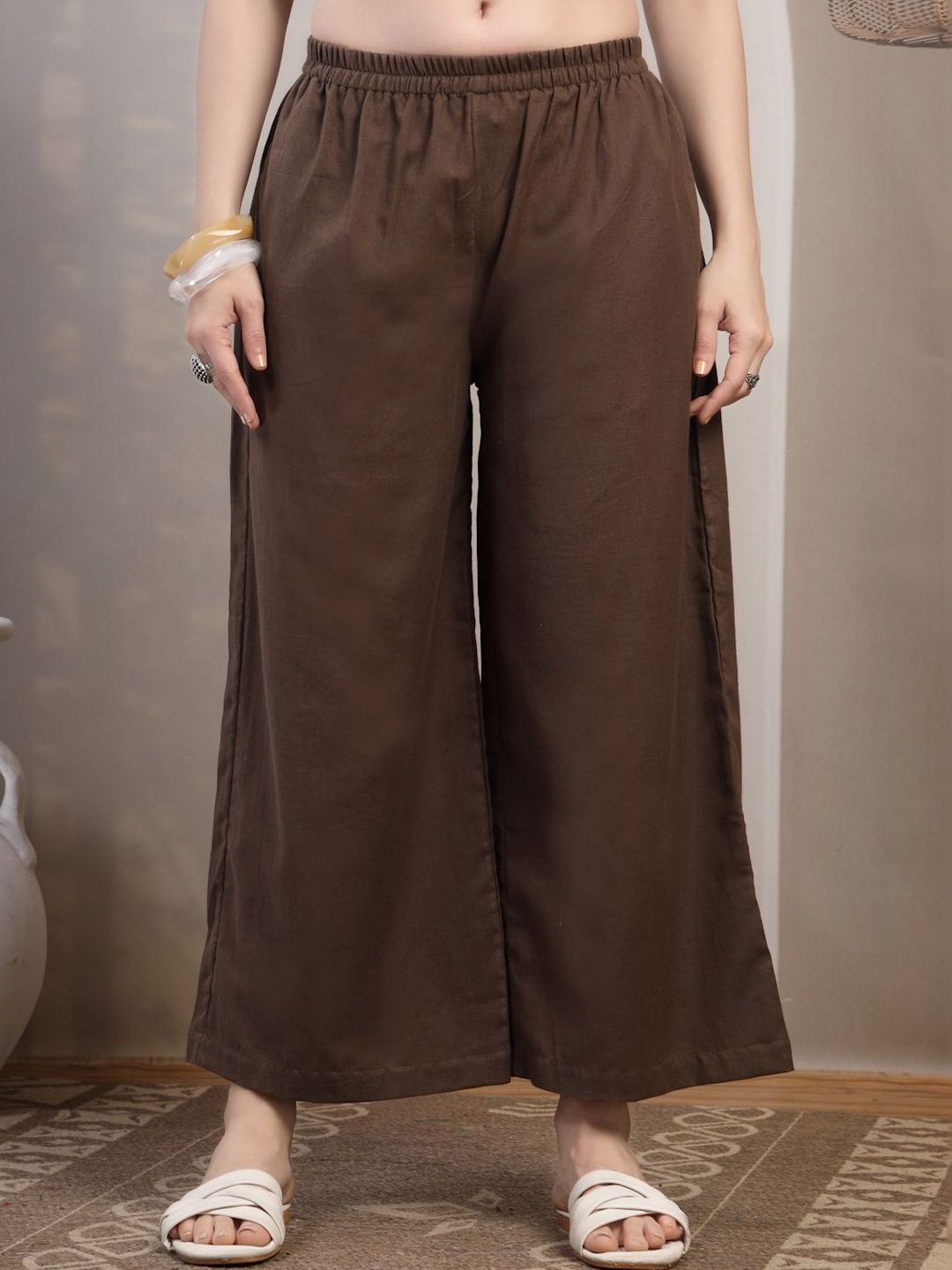 Sangria Straight Cropped Palazzos
