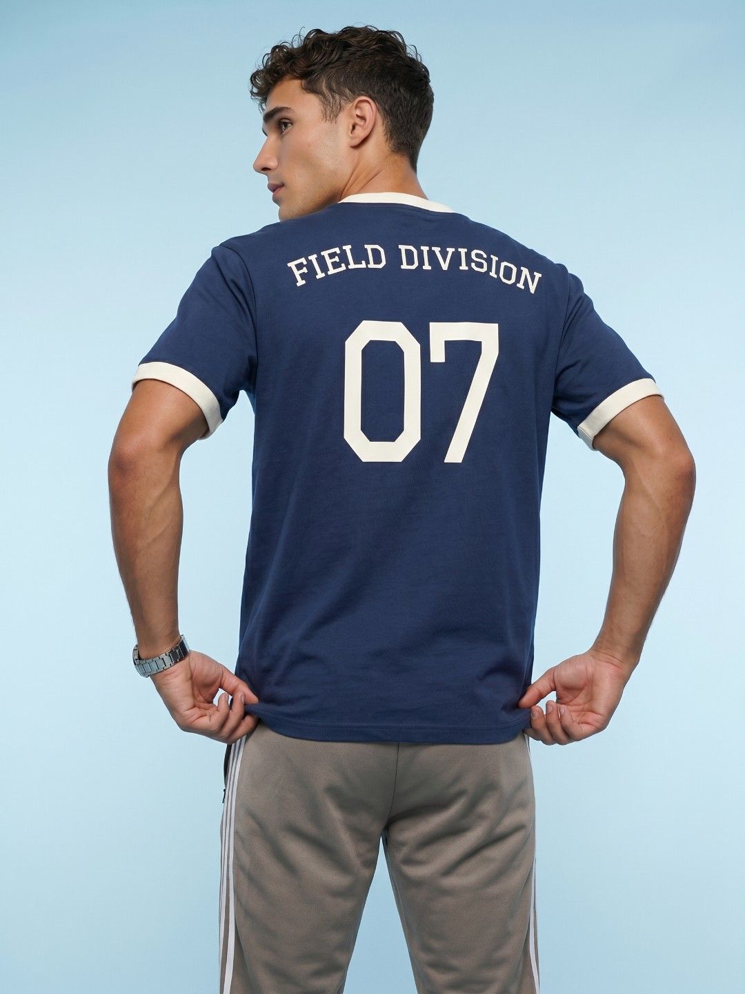 SPORT STREET by glitchez Varsity Printed Relaxed Fit T-shirt