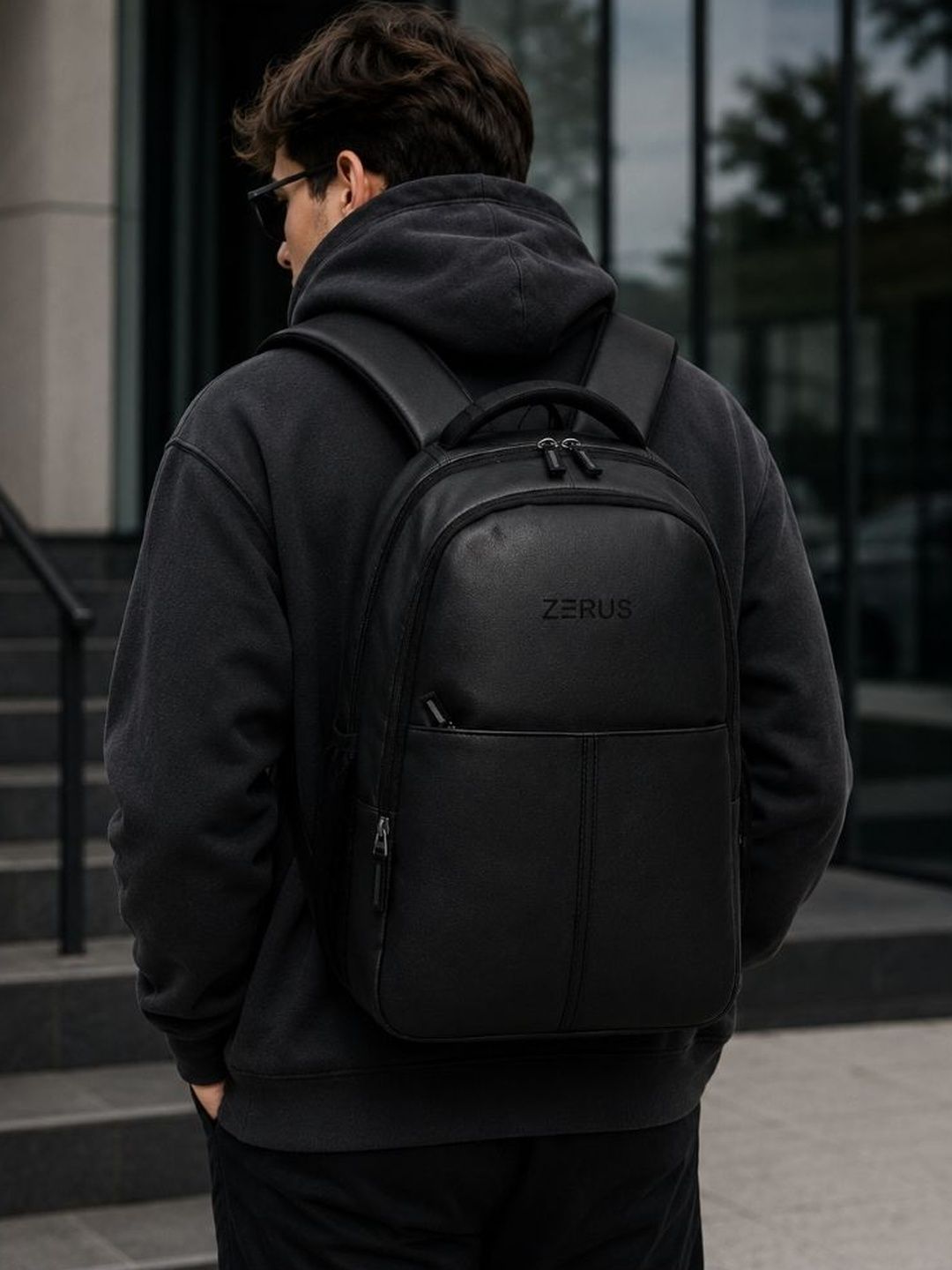 ZERUS Unisex Brand Logo Backpack