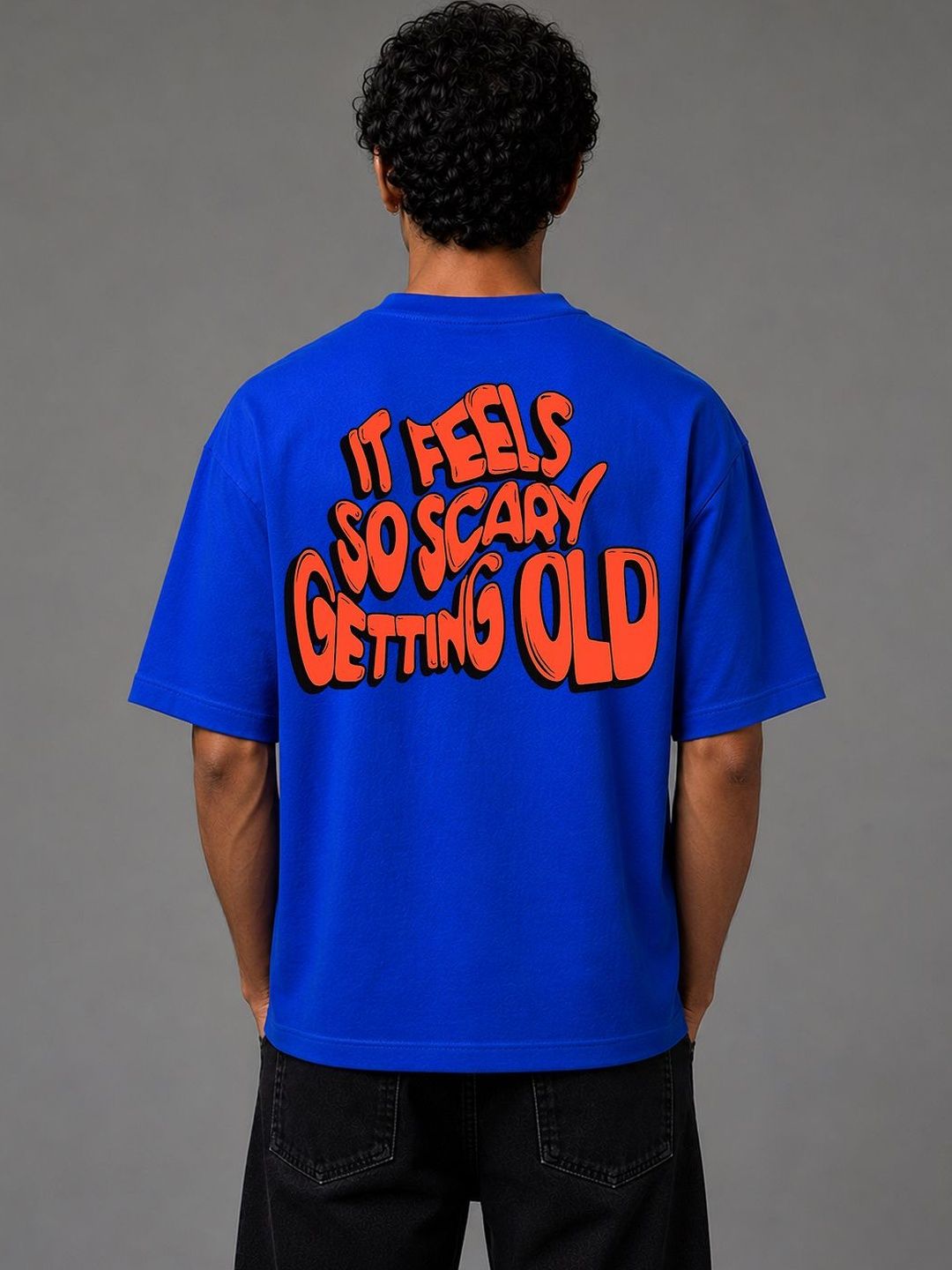 BEOVER Men Typography Printed T-shirt