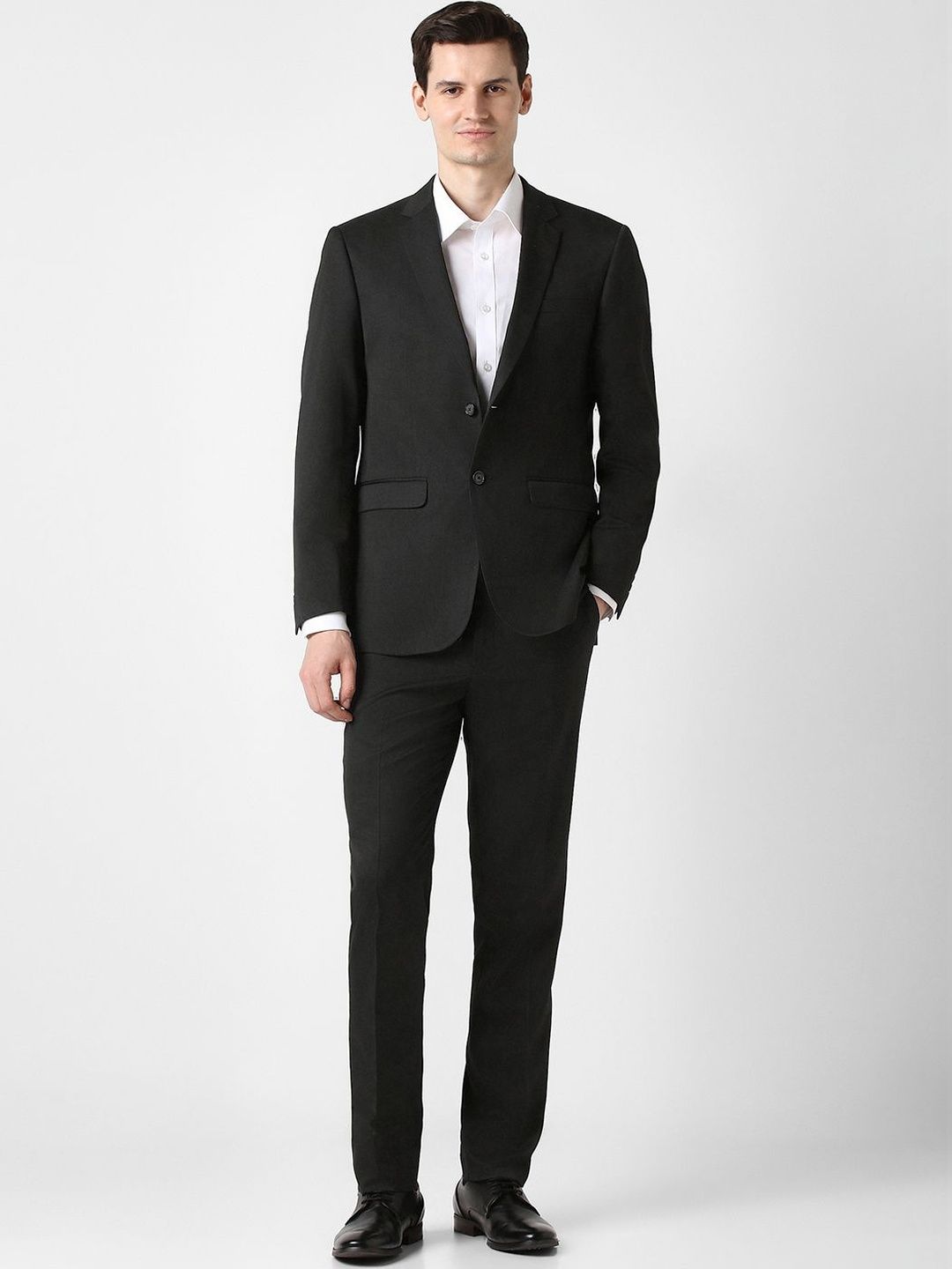 Peter England Notched Lapel Slim Fit 2 Piece Blazer and Trousers Suits