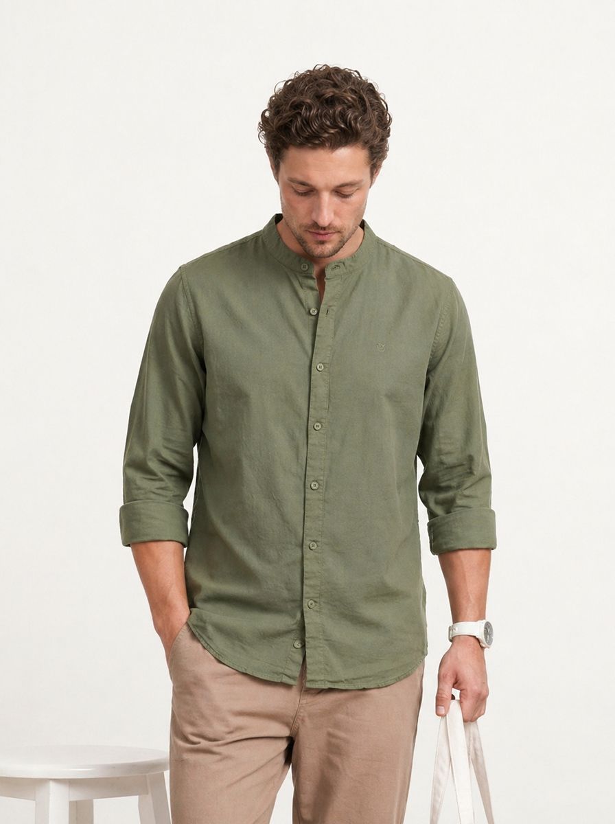 WROGN Slim Fit Pure Cotton Casual Shirt