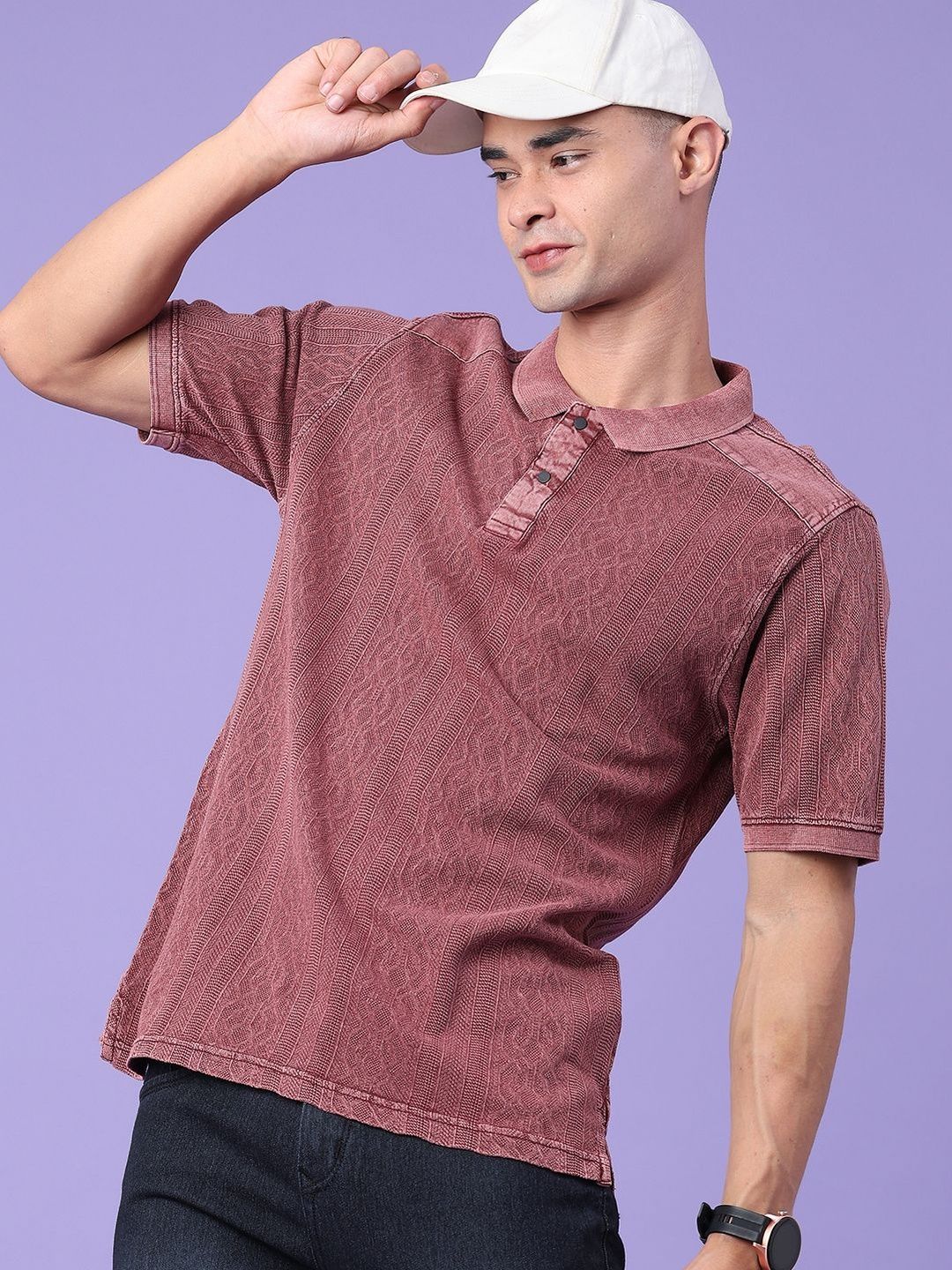V-Mart Men Polo Collar T-shirt