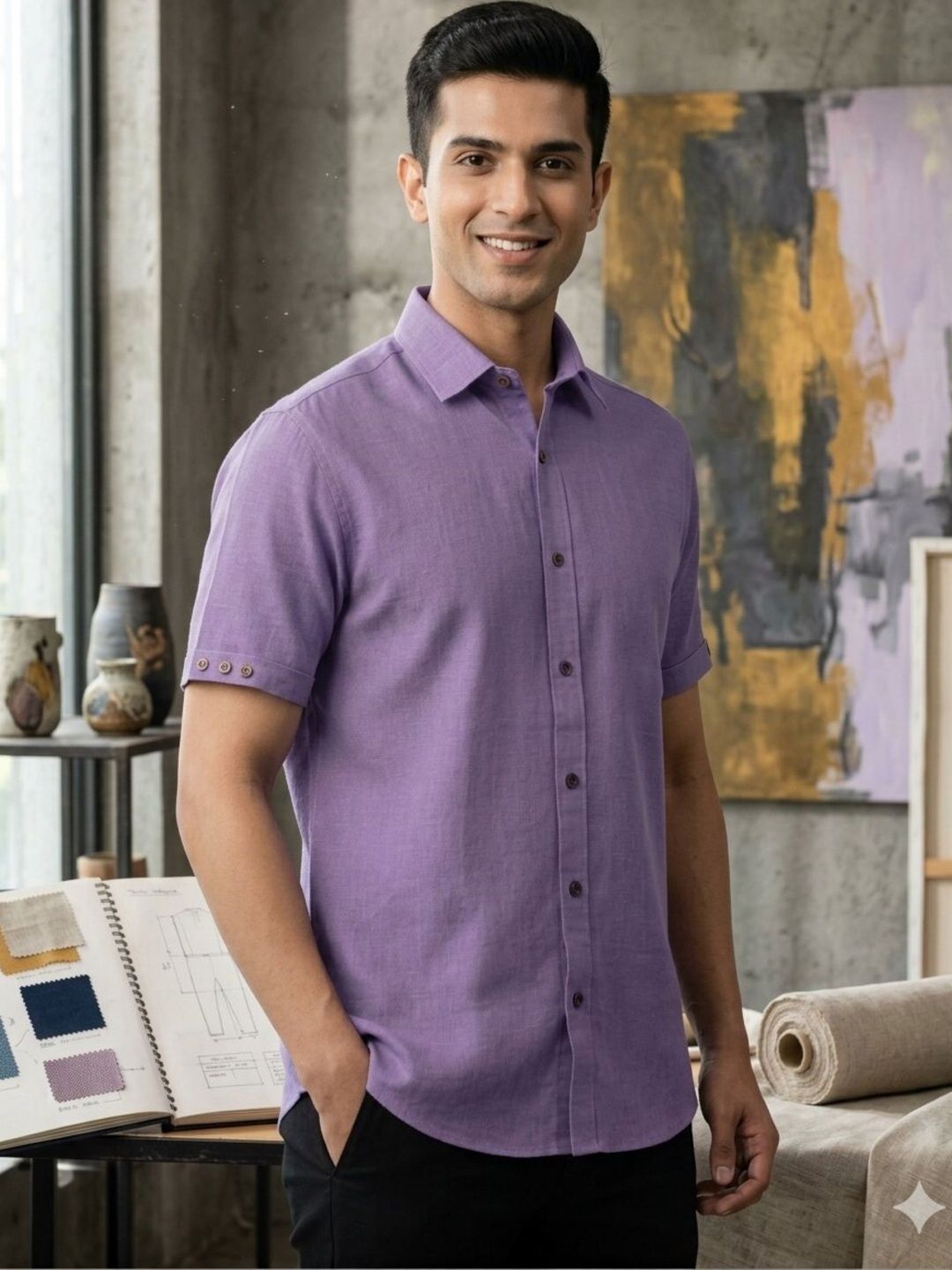 IRSIA Men Relaxed Casual Shirt