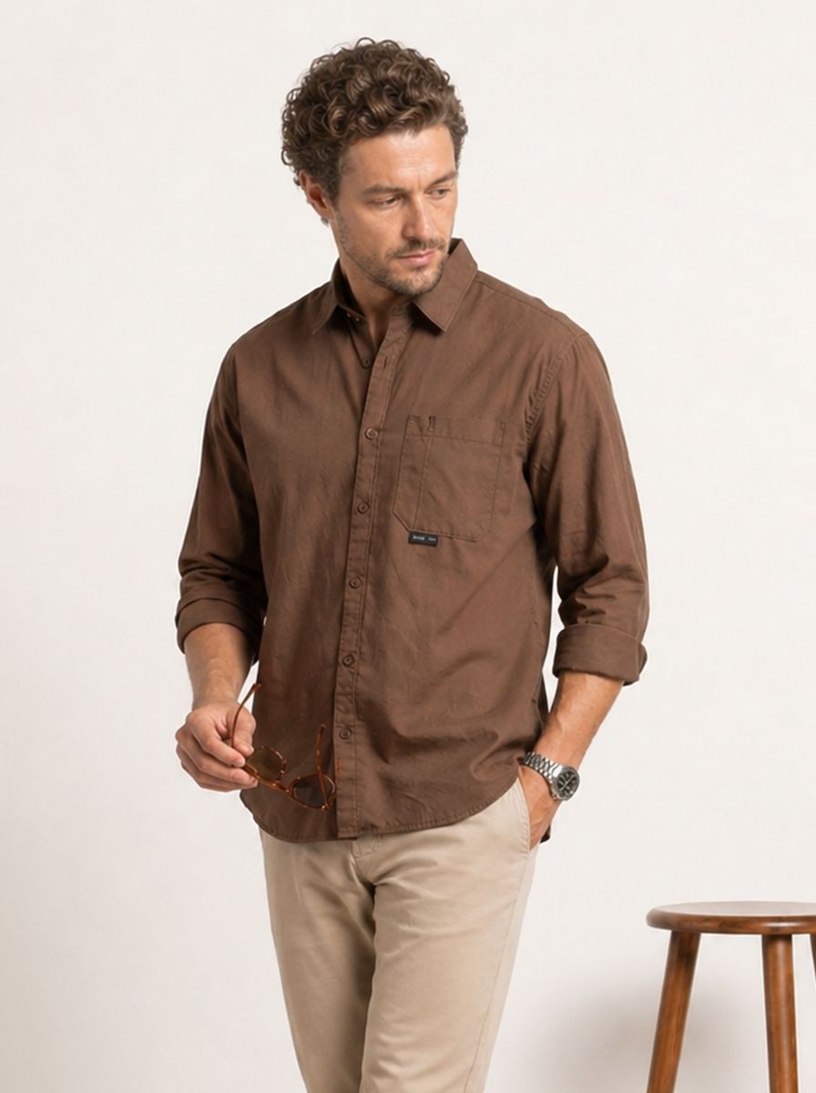 WROGN Comfort Fit Pure Cotton Casual Shirt