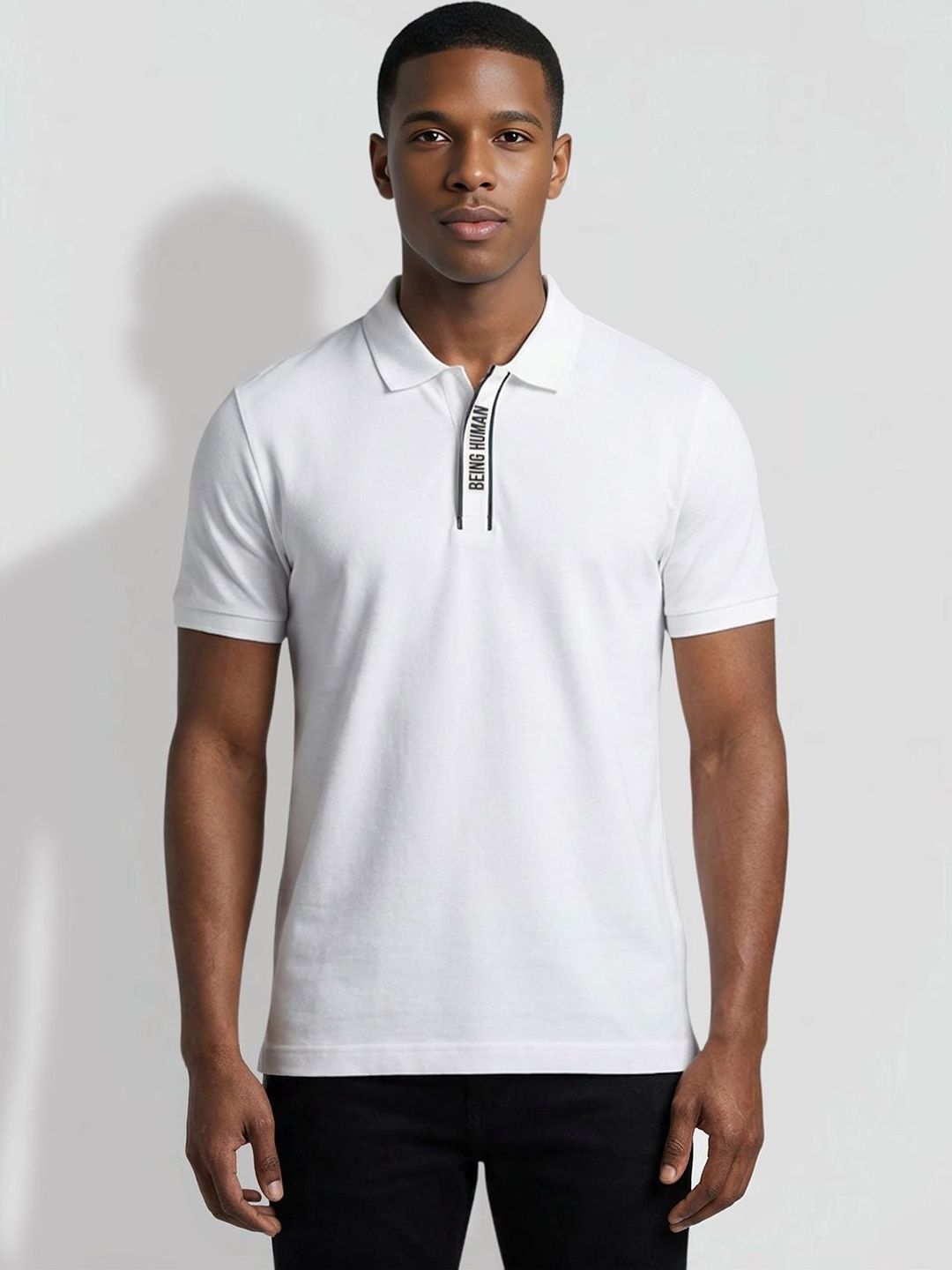 Being Human Men Polo Collar T-shirt