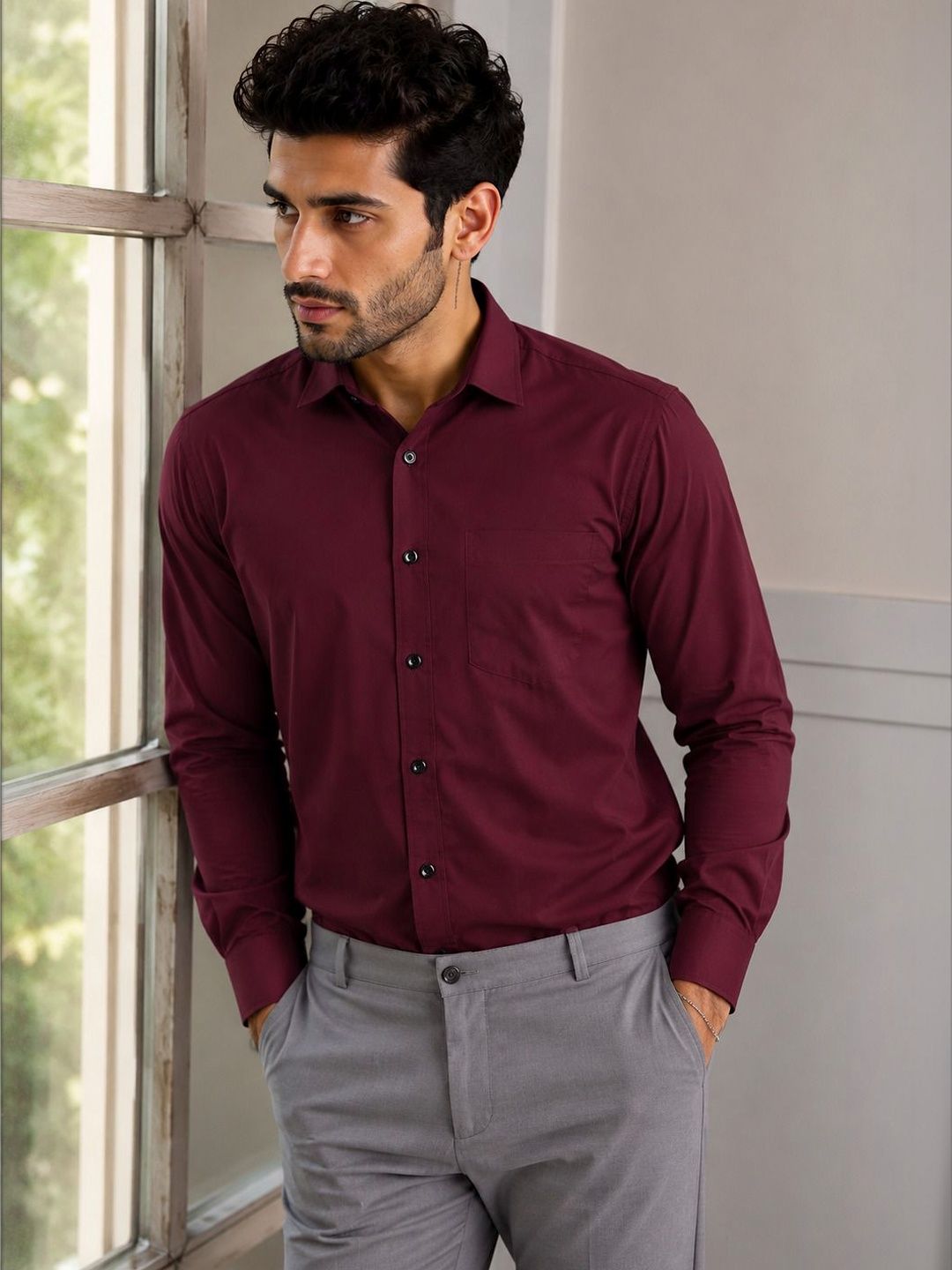 HERE&NOW Men Comfort Casual Shirt