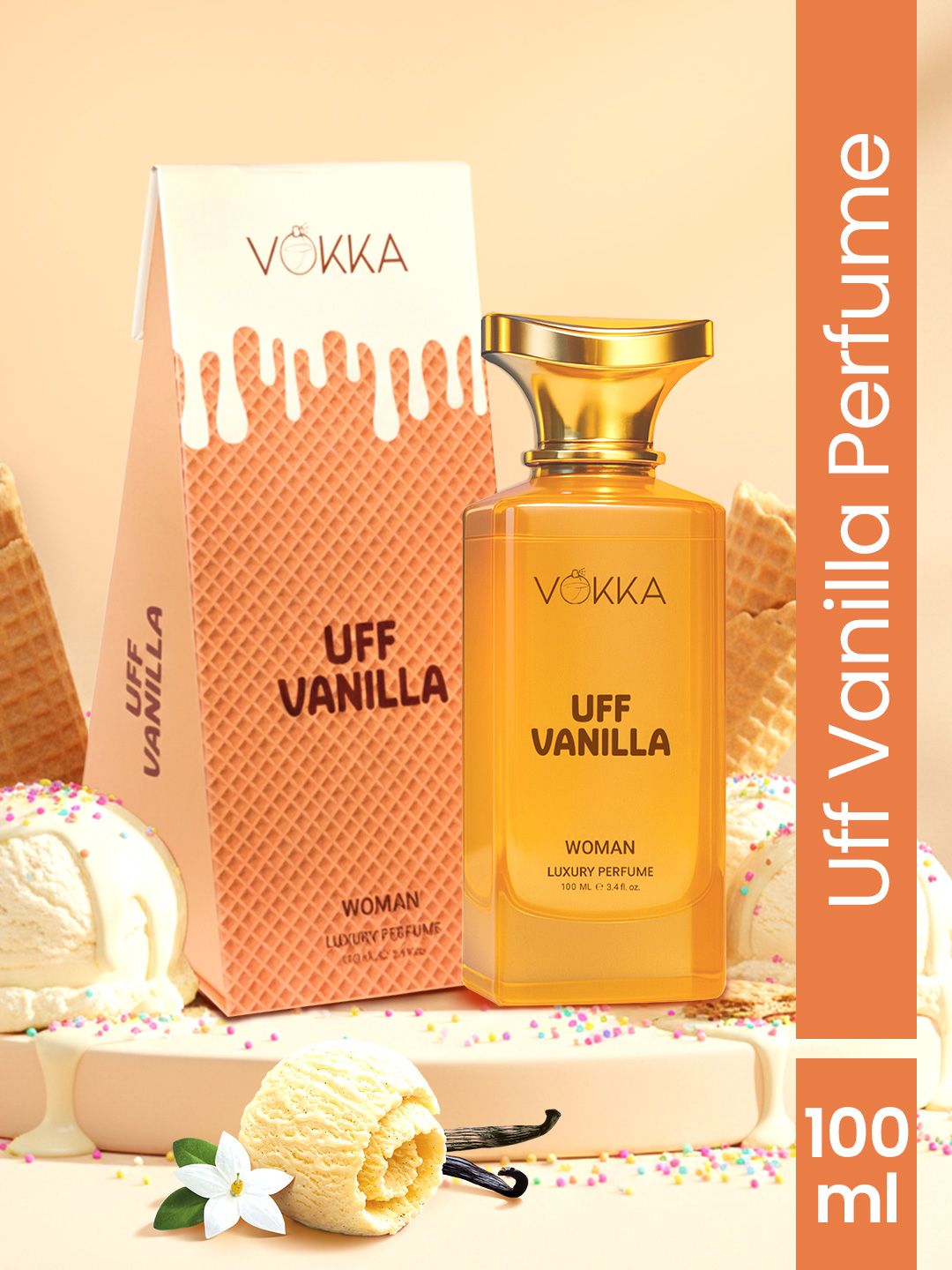Vokka Women Uff Vanilla Long Lasting Eau De Parfum - 100ml