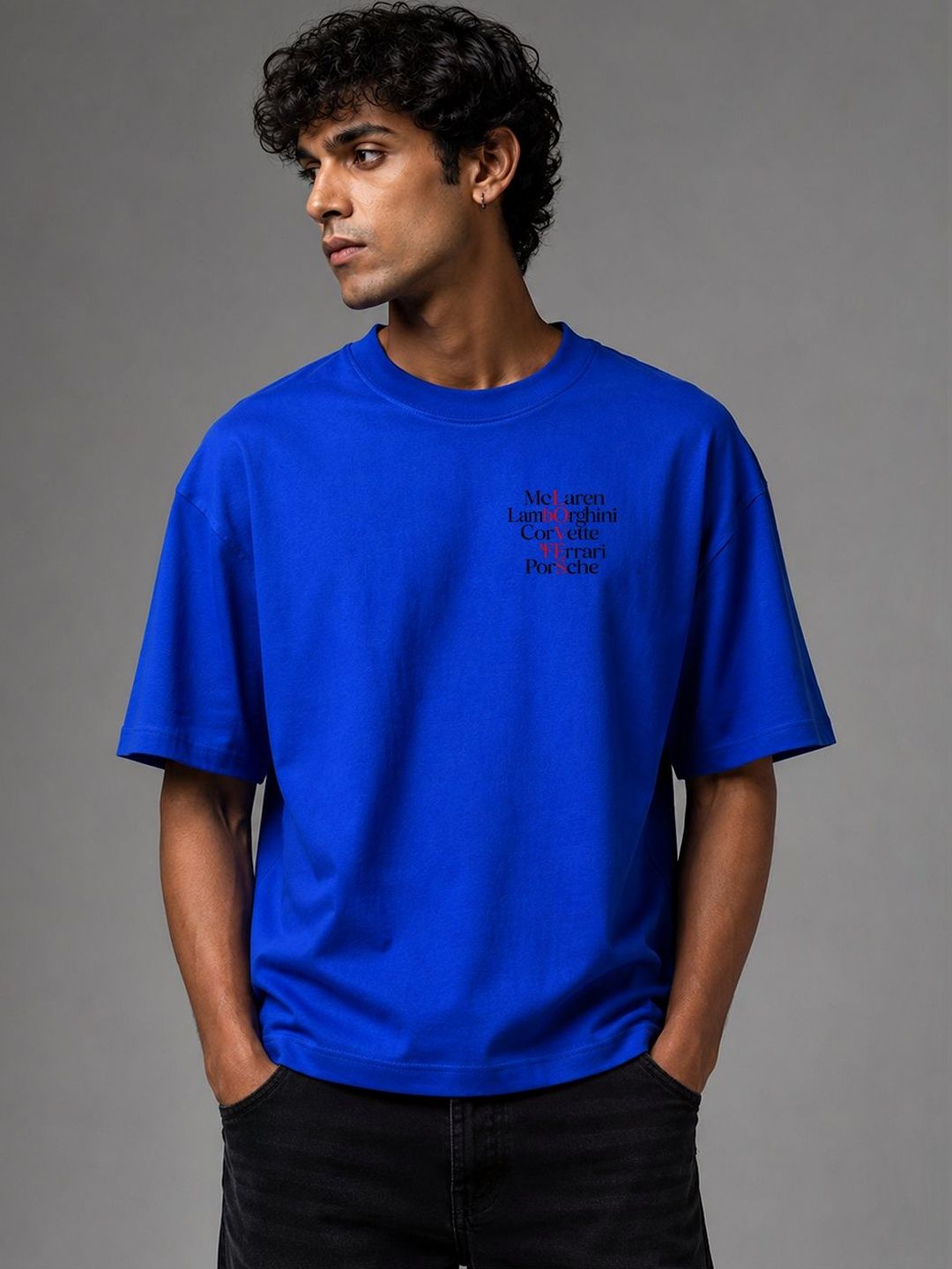 BEOVER Men Typography Printed T-shirt