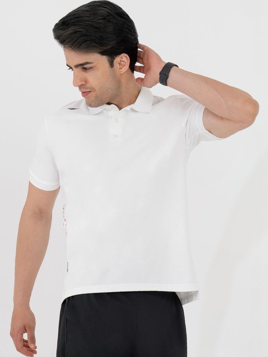 Red Tape Men Brand Logo Polo Collar T-shirt