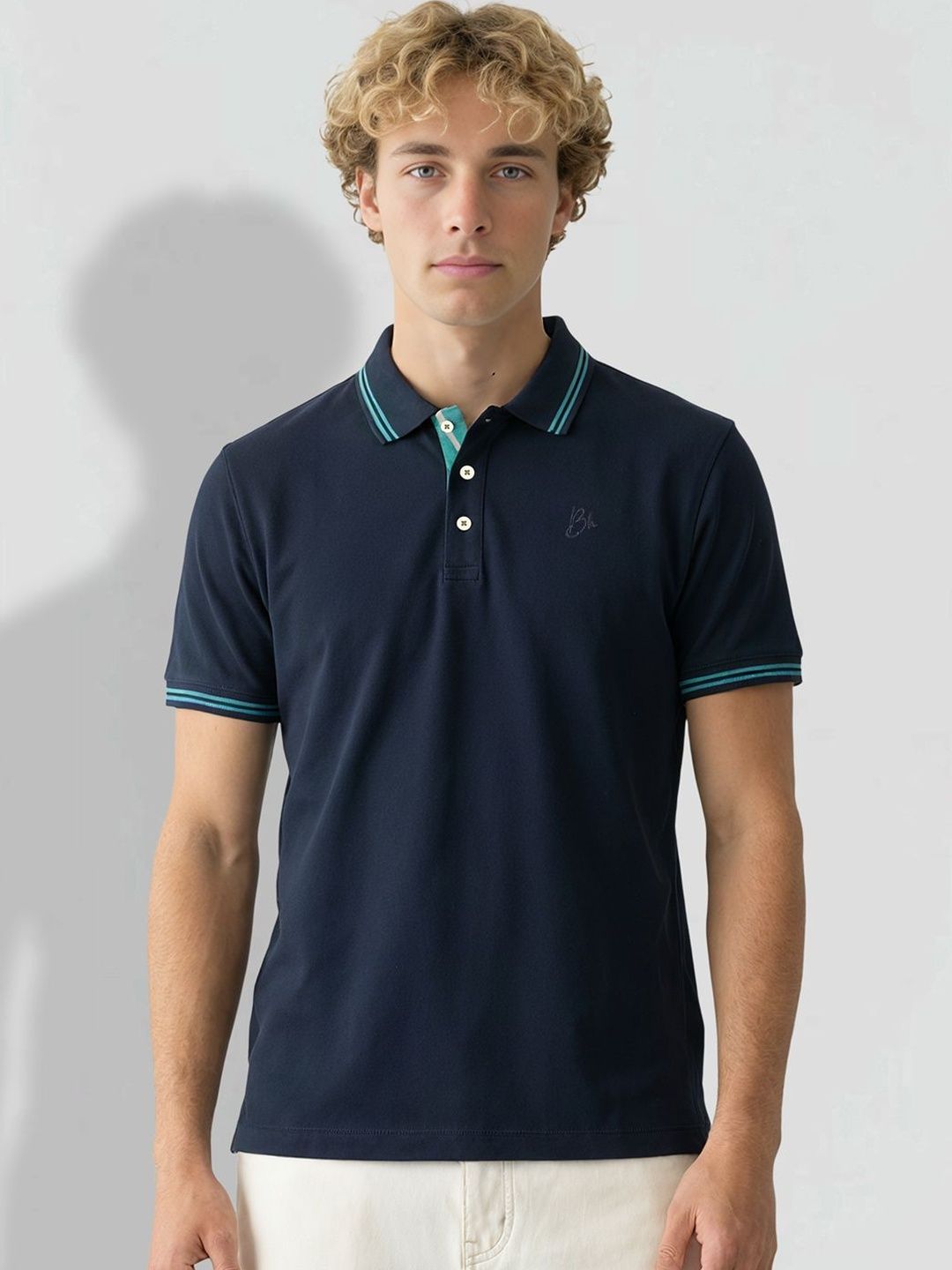 Being Human Men Polo Collar T-shirt