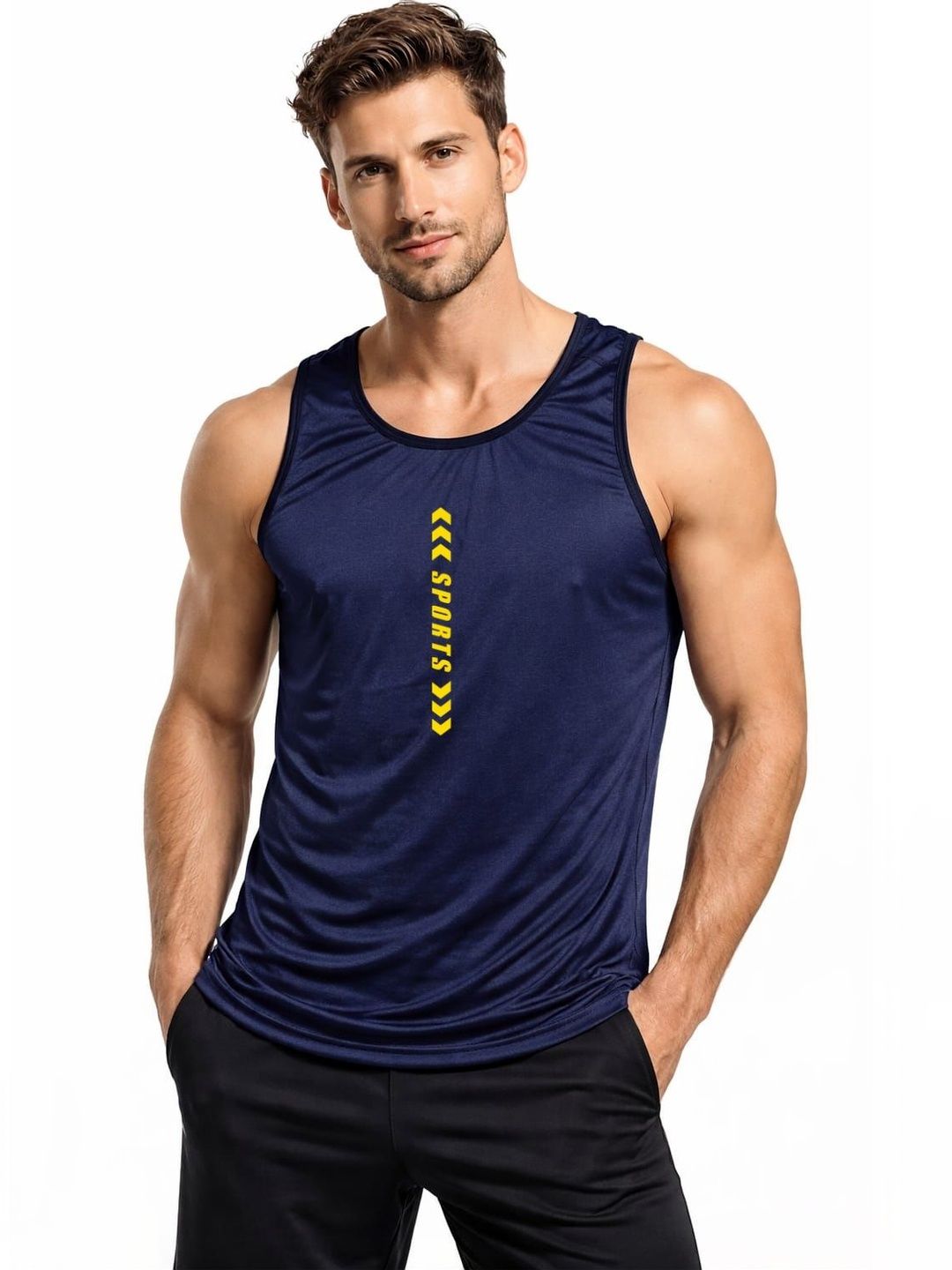 VTSPORTS Printed Gym Vest