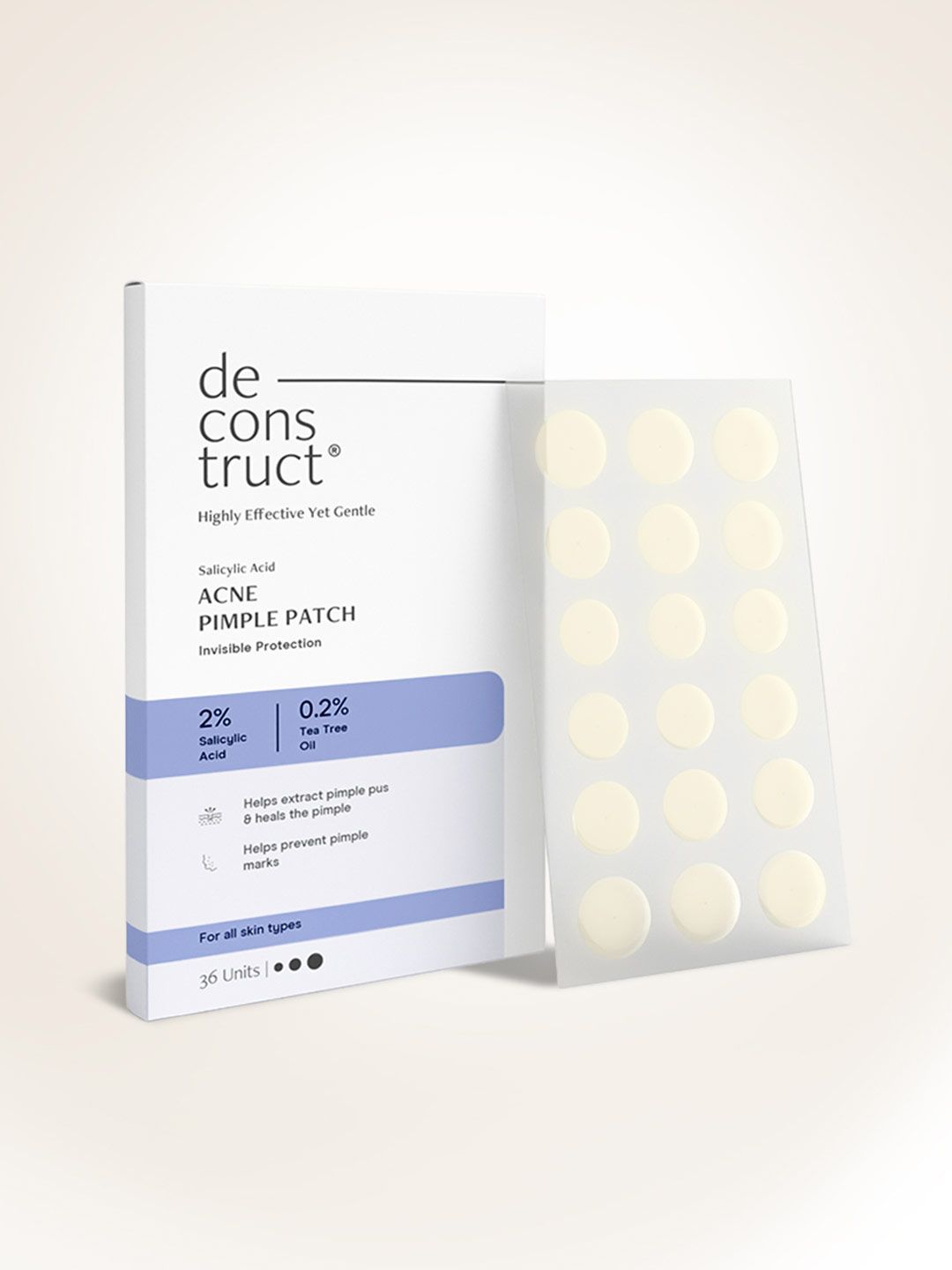 deconstruct 2% Salicylic Acid Hydrocolloid Acne Pimple Patch