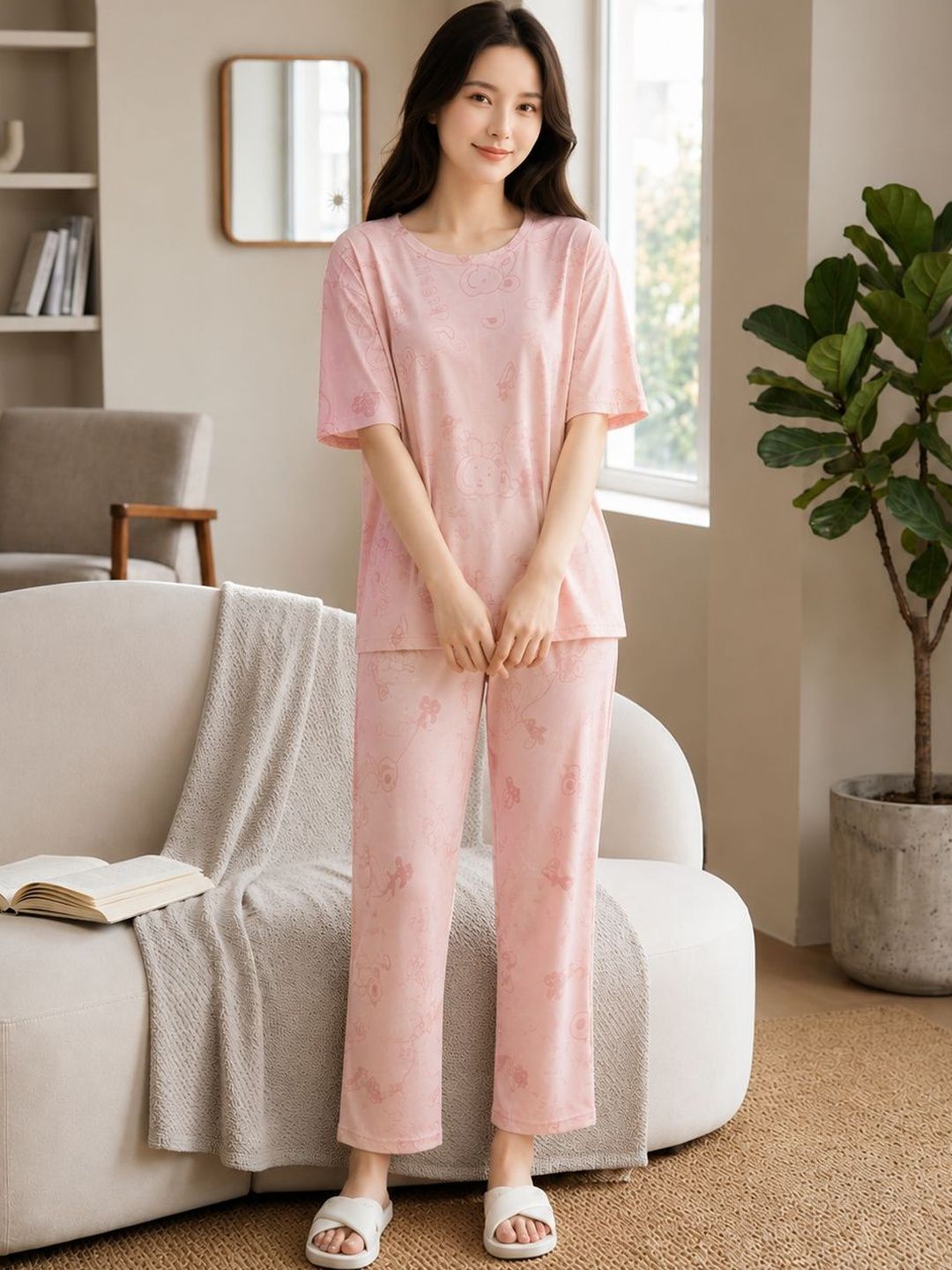 KALINI Printed Maxi Nightdress