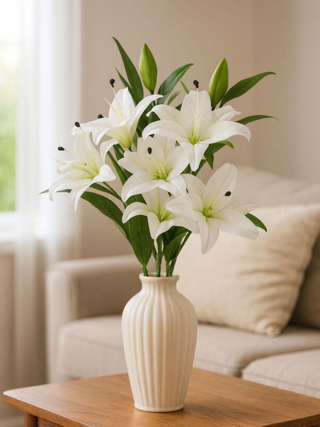ARTSY ARTSY White 1 Pieces Lily Artificial Flower