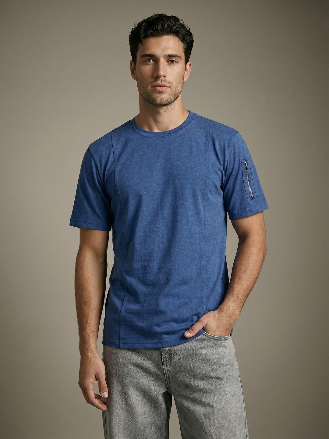 glitchez Knitted Relaxed Fit T-shirt