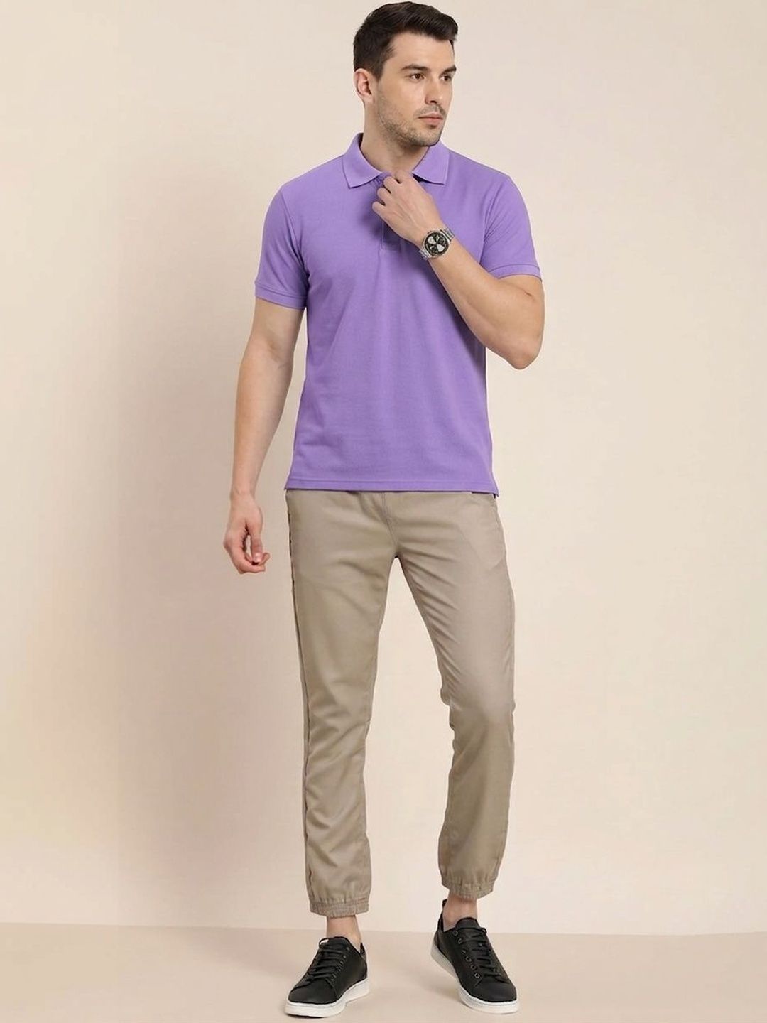 IN&AVI Men Polo Collar T-shirt