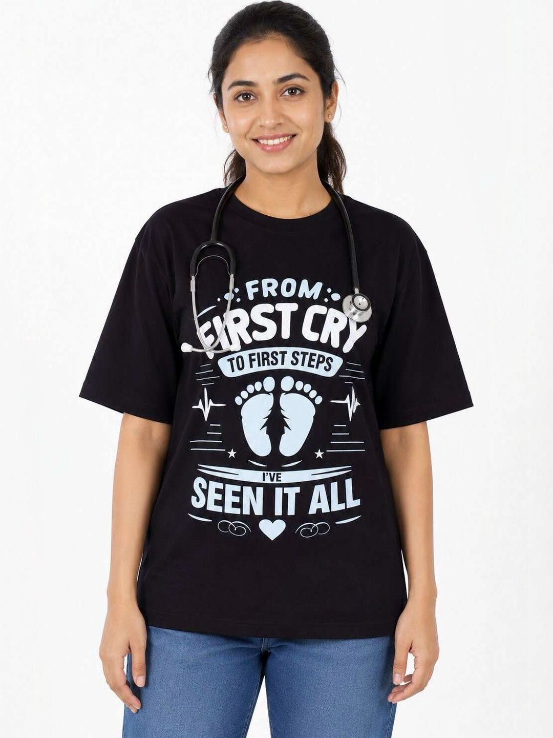 Bandar Baant Collections Bandar Baant Collections Women Typography Printed T-shirt