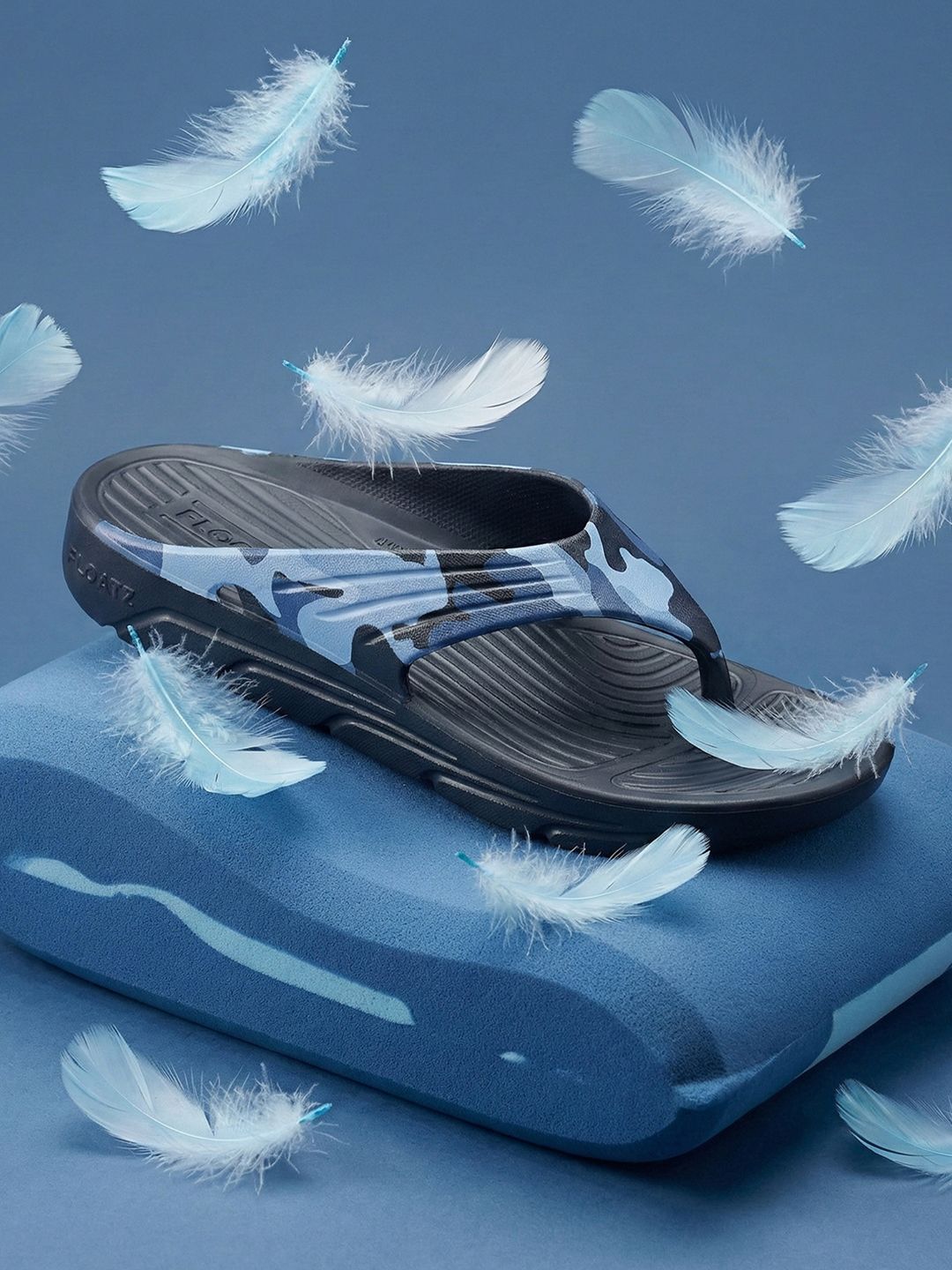 Men FLOATZ Thong Flip-Flops Floatz by Bata Men Printed and Lightweight Flip-Flops