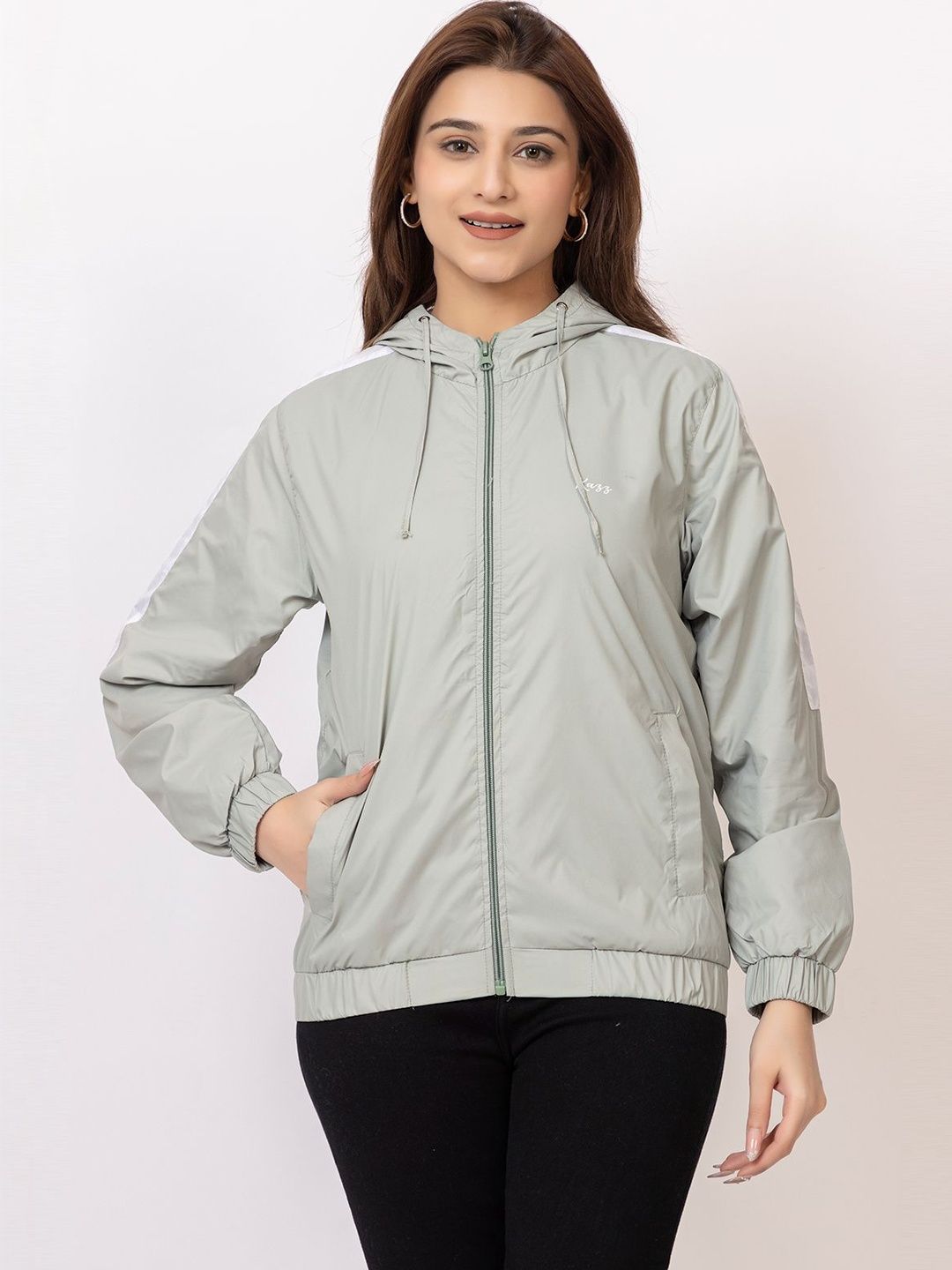 SHAKTIAURA Women Colourblocked Lightweight Woven Jacket
