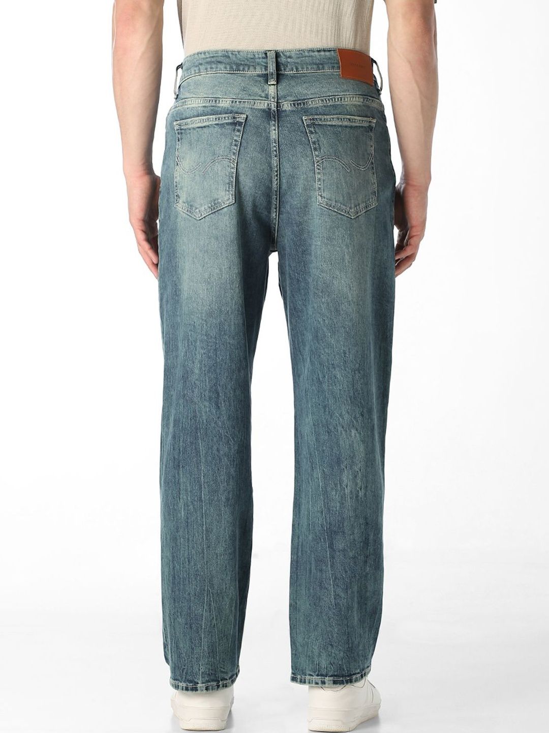 Wide Leg Low-Rise Light Fade Jeans