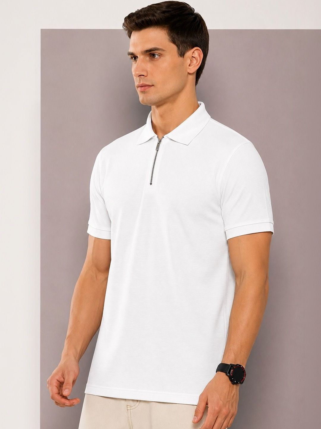 UTCV Men Polo Collar T-shirt