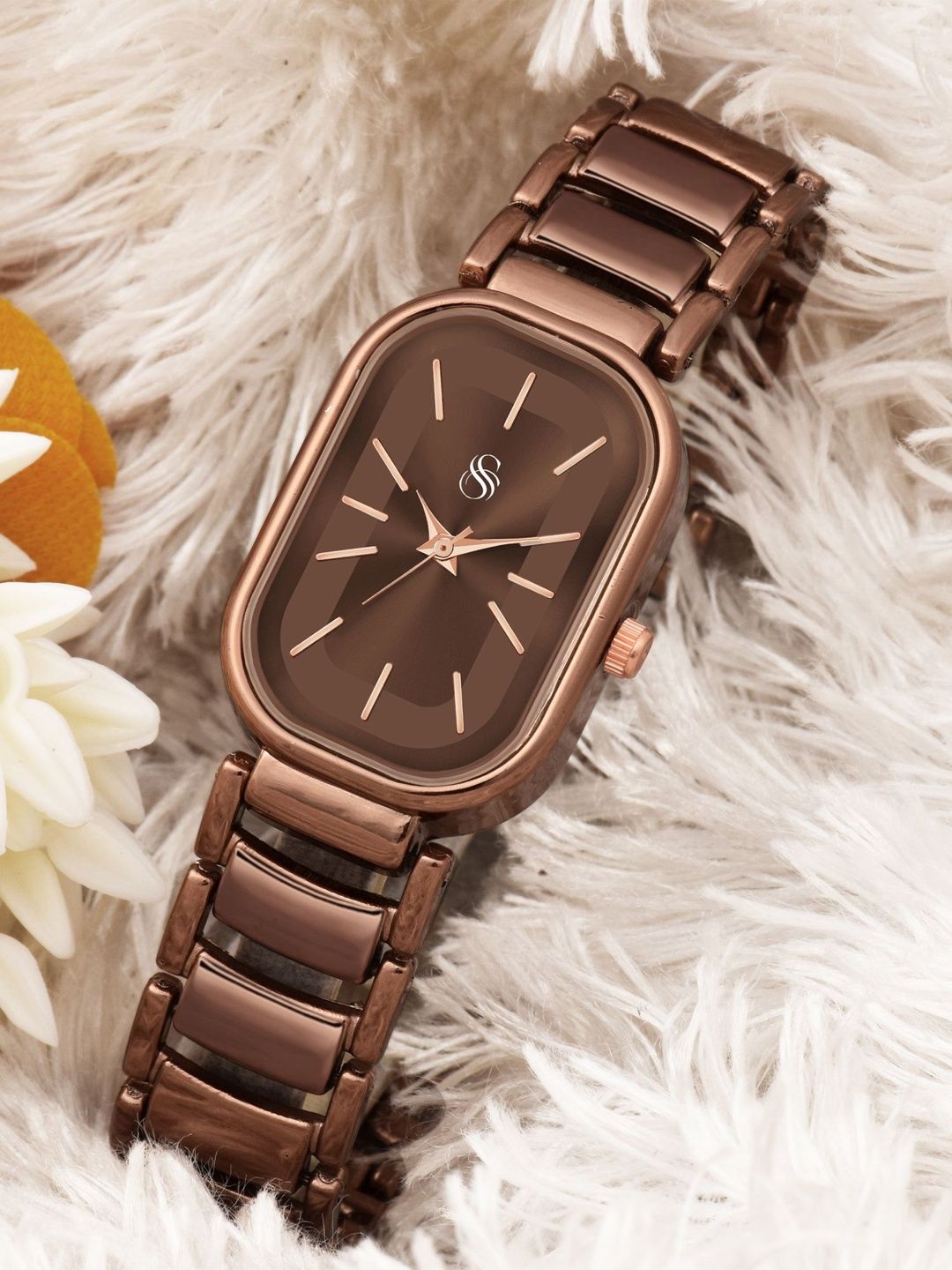 Shocknshop Women Dial & Bracelet Style Straps Analogue Watch WCH176Brown