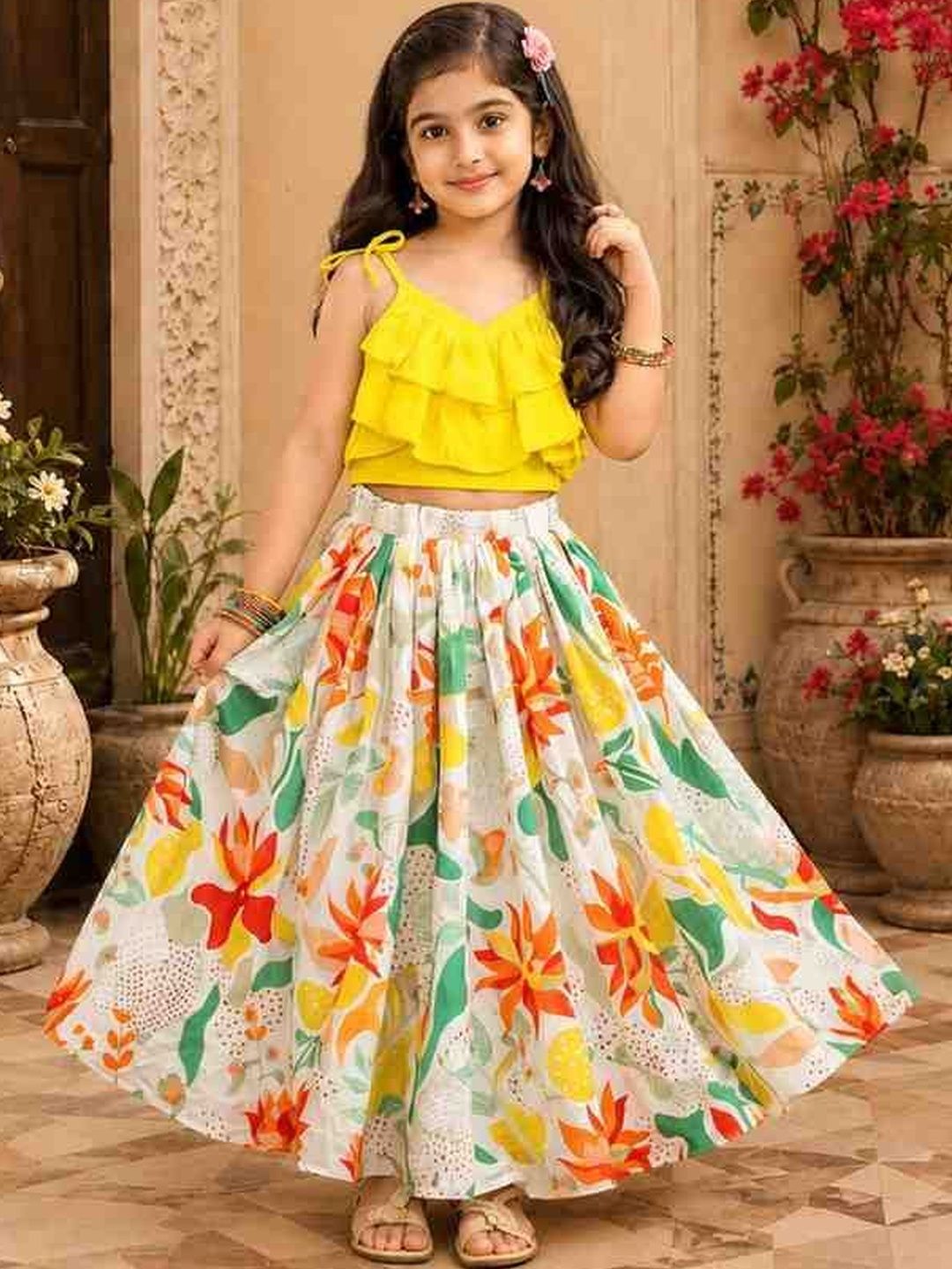 KALINI Girls Ready to Wear Lehenga &