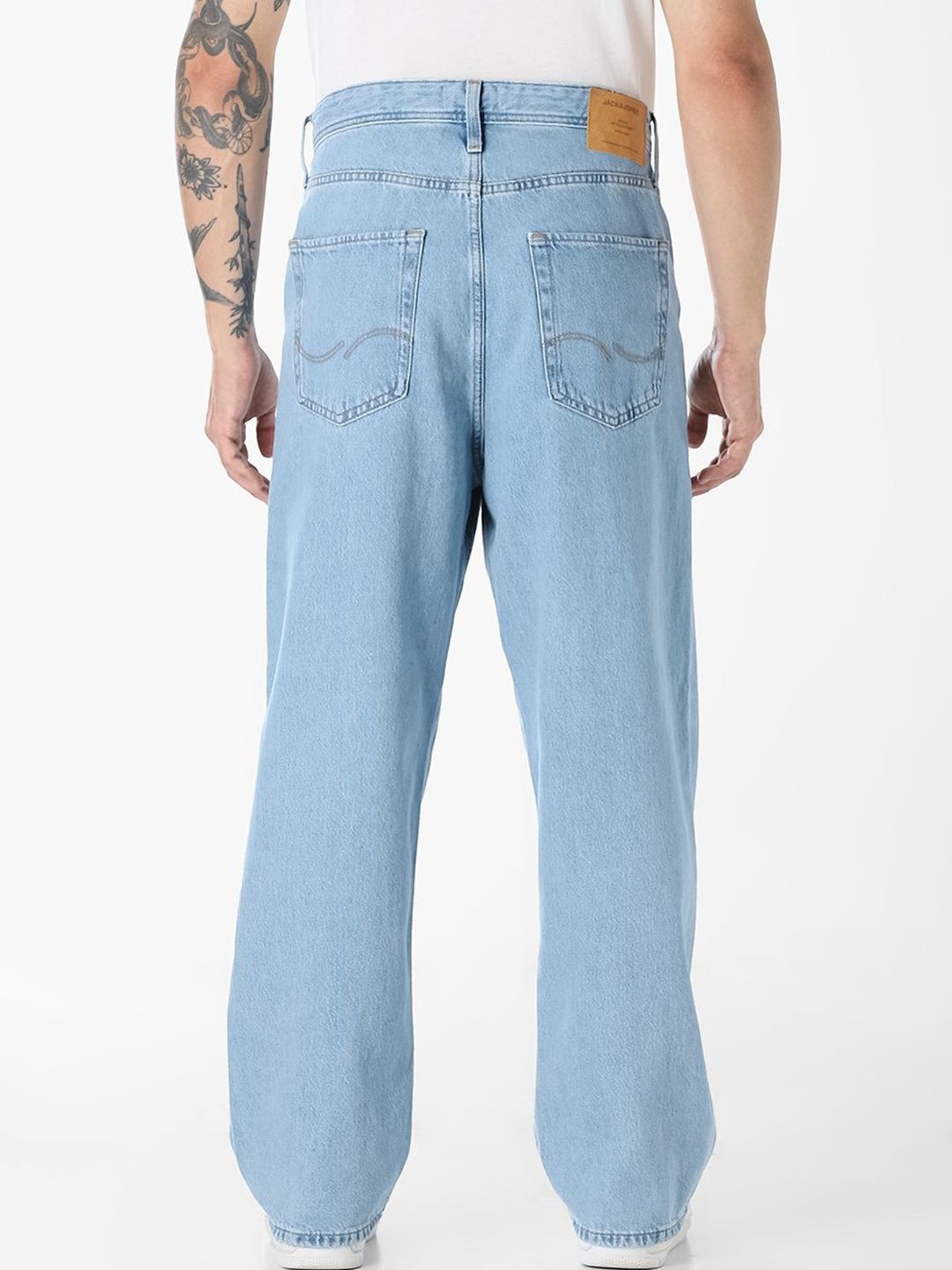 Wide Leg Low-Rise Light Fade Jeans