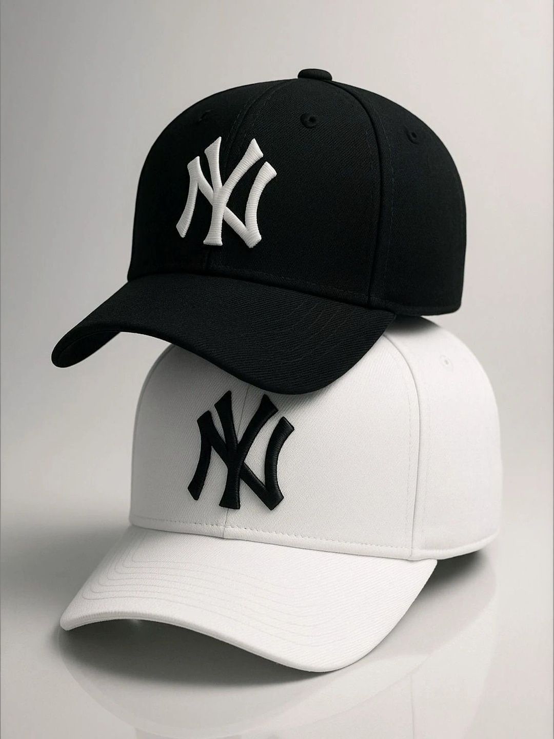 CAP WORLD Men Set Of 2 Embroidered Baseball Cotton Caps