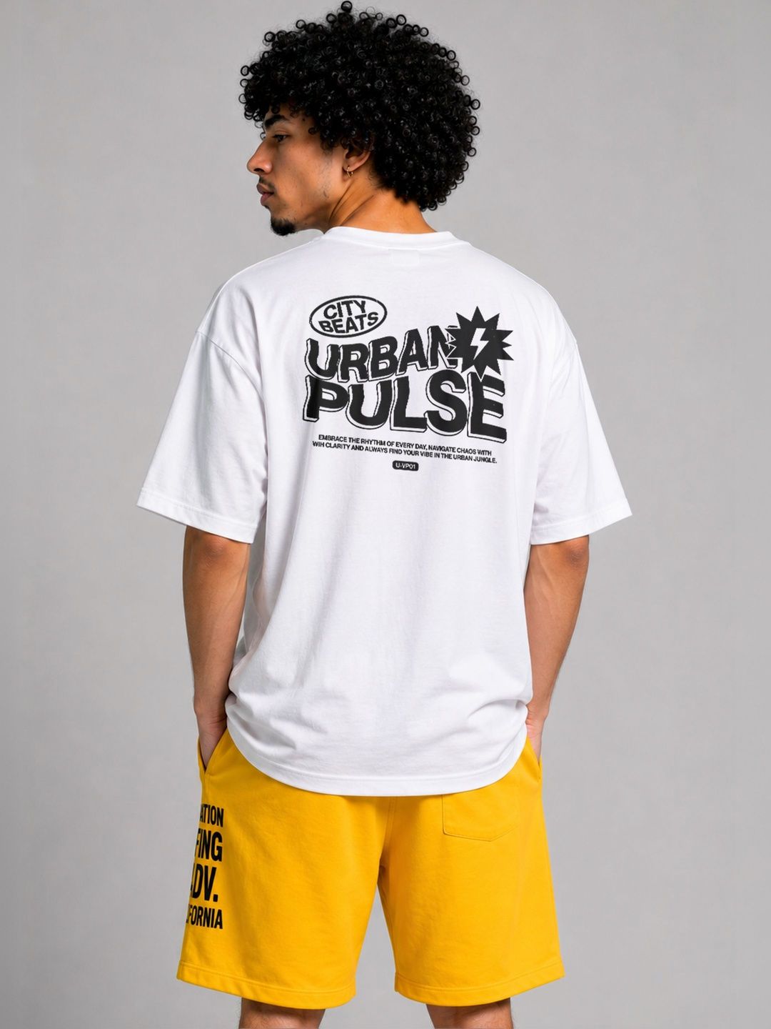 The Roadster Lifestyle Co. Men Printed Oversized-Fit Cotton Round Neck T-Shirt