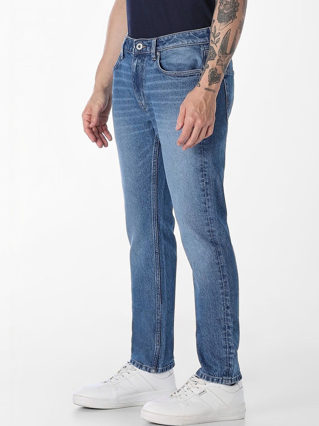 Slim Fit Low-Rise Light Fade Stretchable Jeans