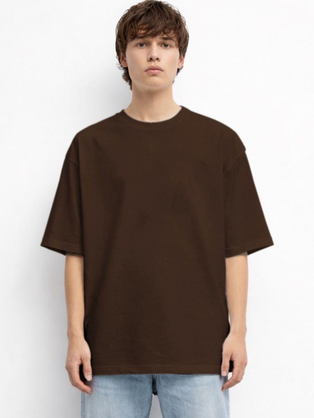 The Roadster Lifestyle Co Printed Oversized-Fit Cotton Round Neck T-Shirt