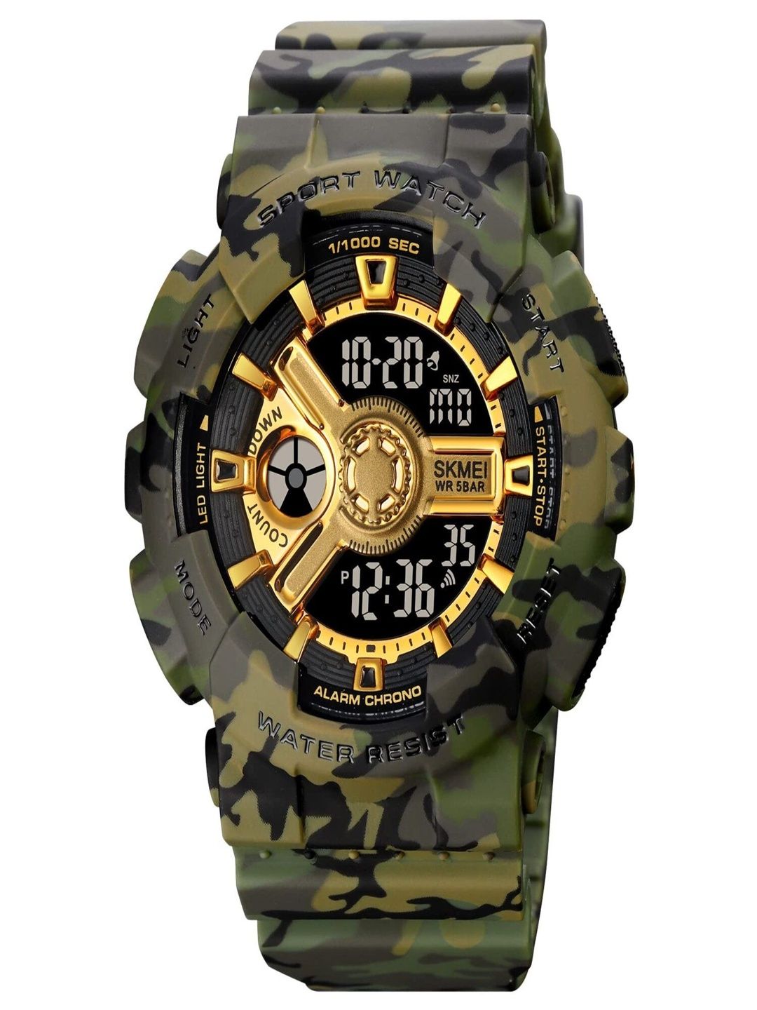 Skmei Skmei Men Dial & Straps Analogue and Digital Multi Function Watch 1828CMGN
