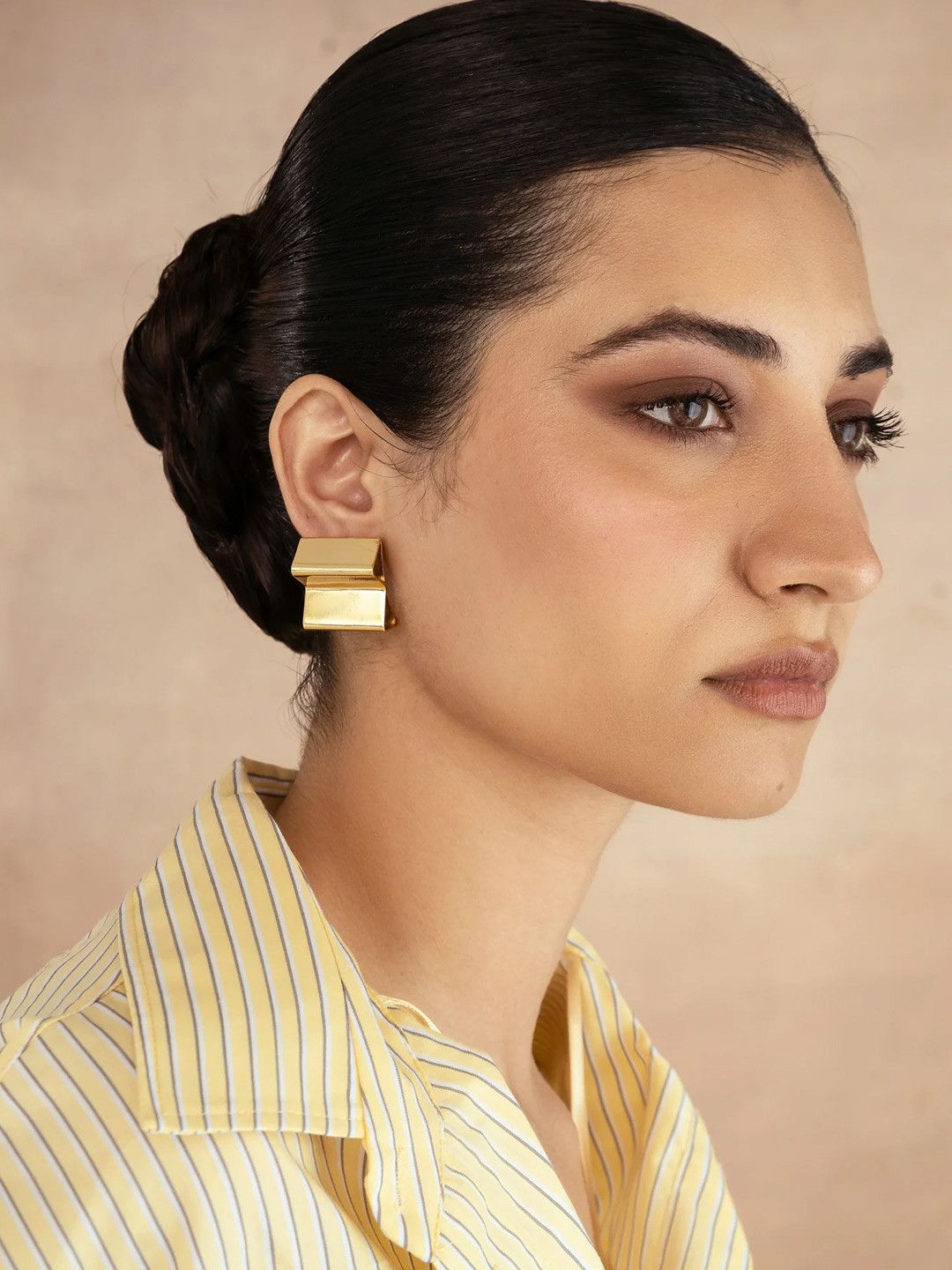 Buy Amama 22kt Gold Plated Stud Earrings - Earrings for Women