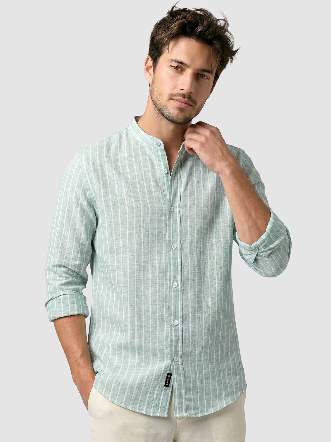 Beyoung Men Classic Striped Casual Shirt