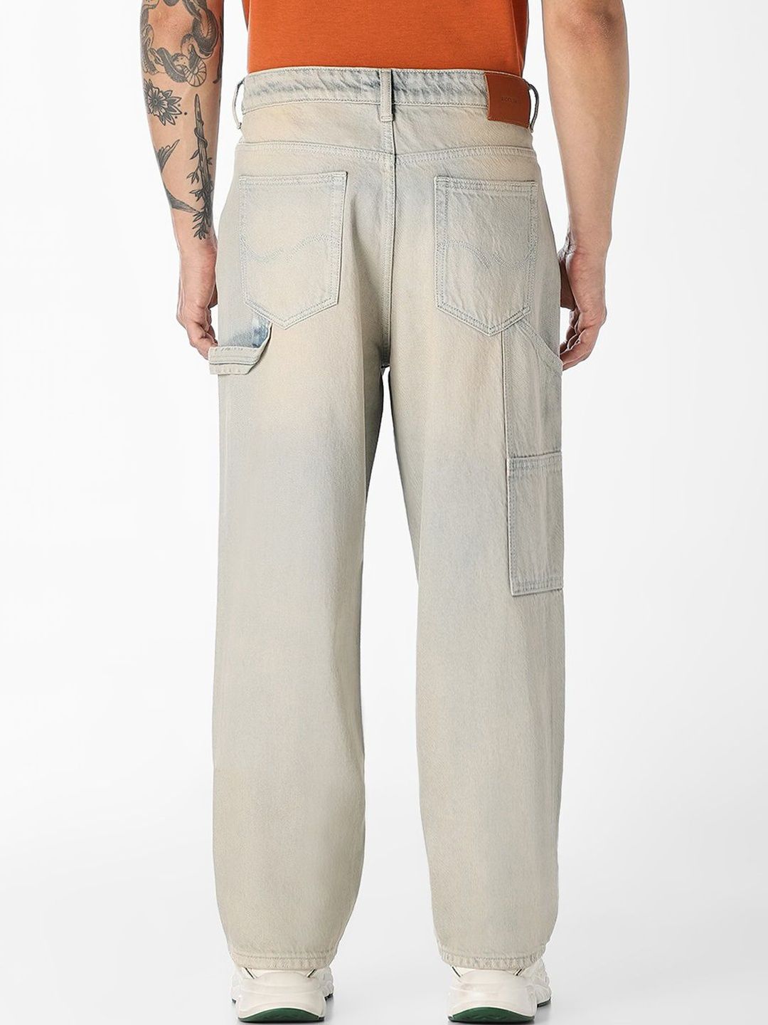 Wide Leg Low-Rise Light Fade Jeans