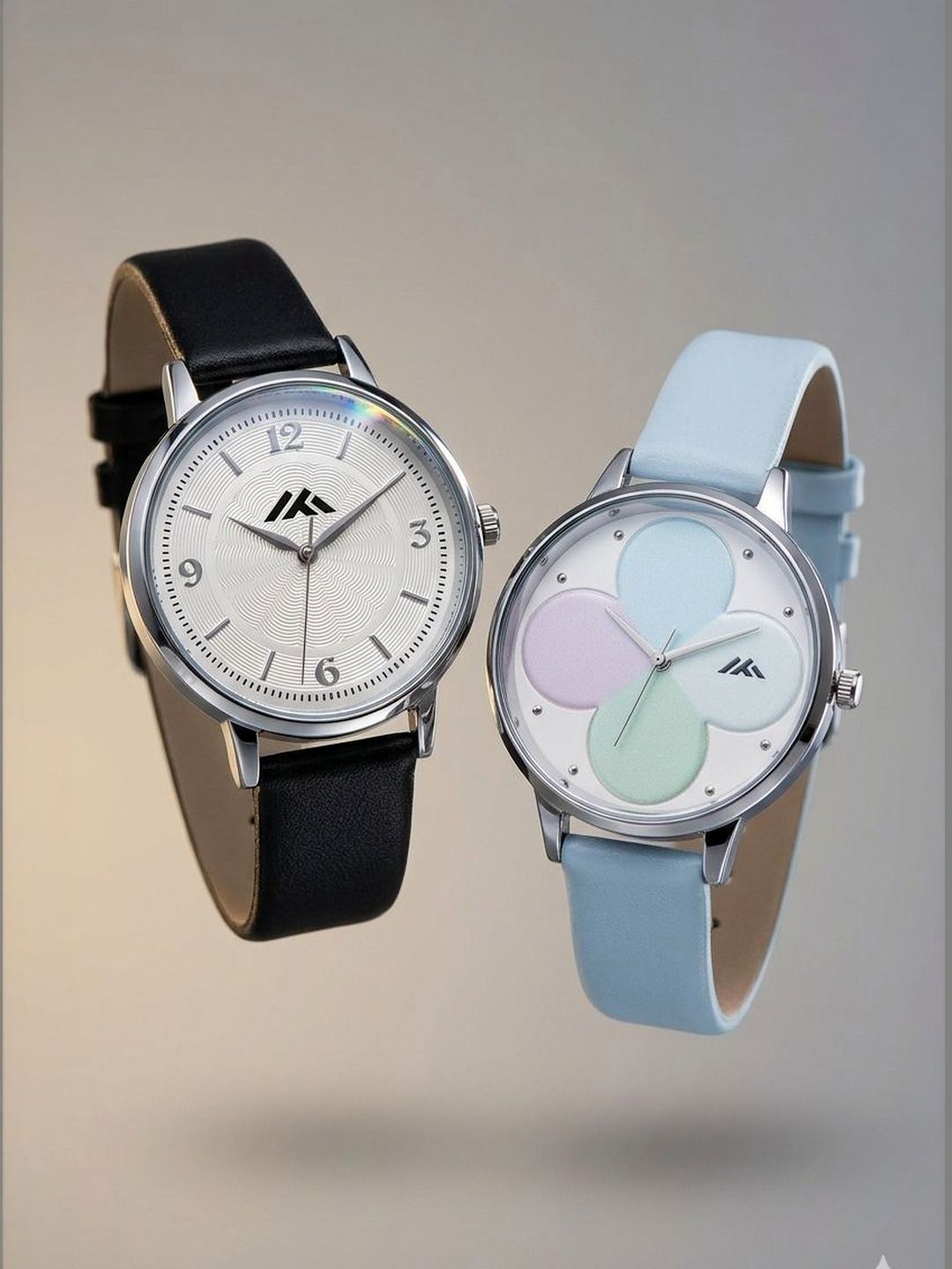 VIRAKTI Women Dial & Leather Straps Analogue Watch G-17-BLACK-G-35-SKY BLUE-COMBO VIR