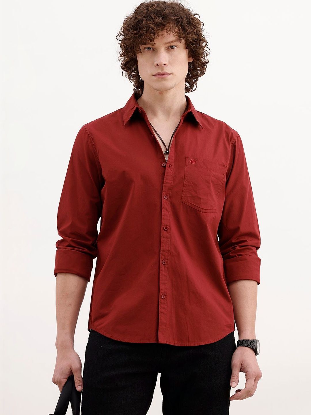 WROGN Men Slim Fit Casual Shirt