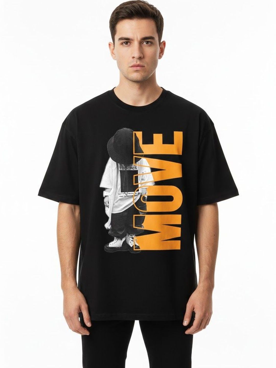 Trihi Fashion Men Printed T-shirt