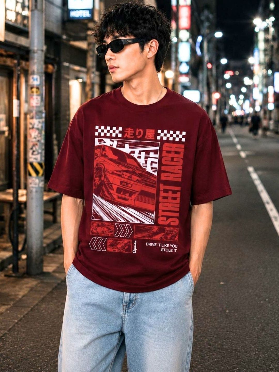 CAPTCHA Men Printed Pure Cotton T-shirt