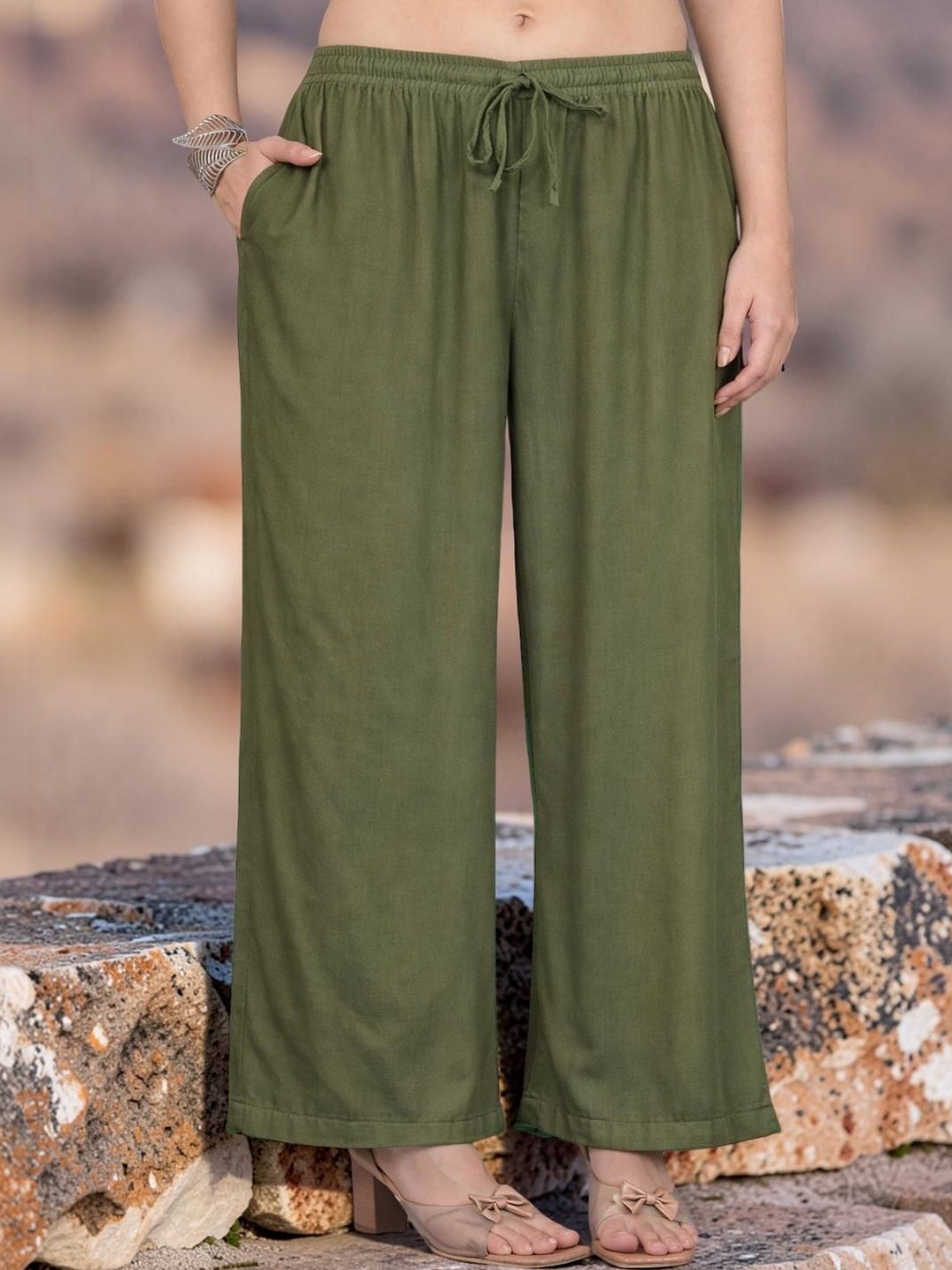 KALINI Women Ethnic Palazzos