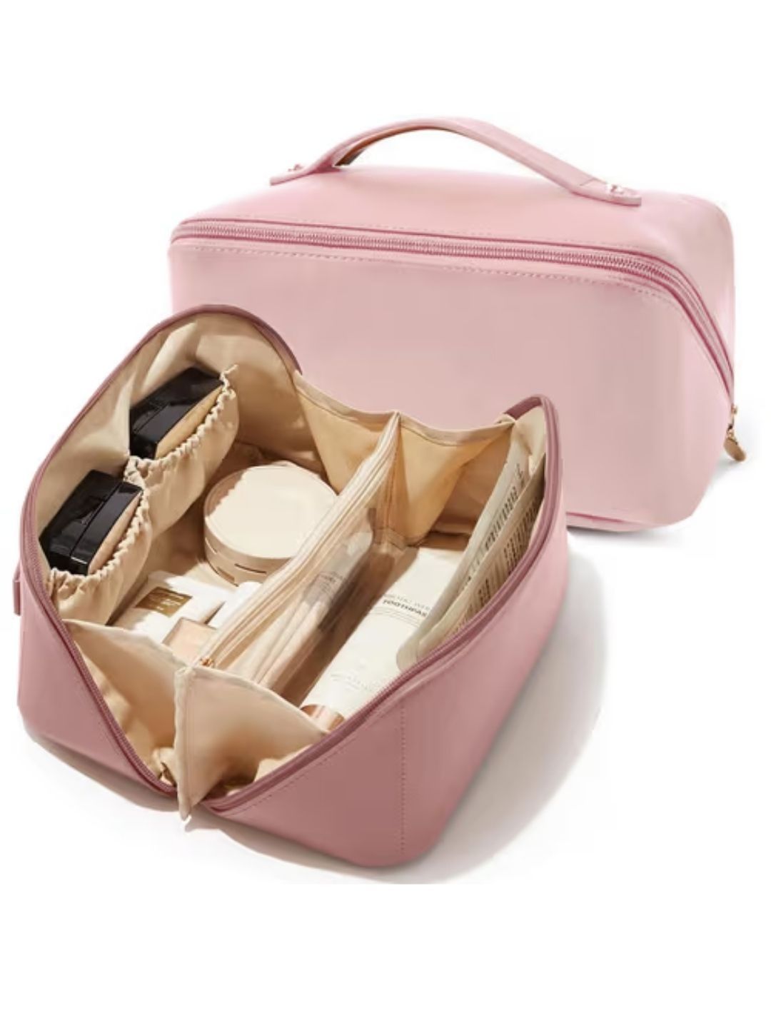 Aura Pink Set of 1 Regular Makeup Organiser Organisers