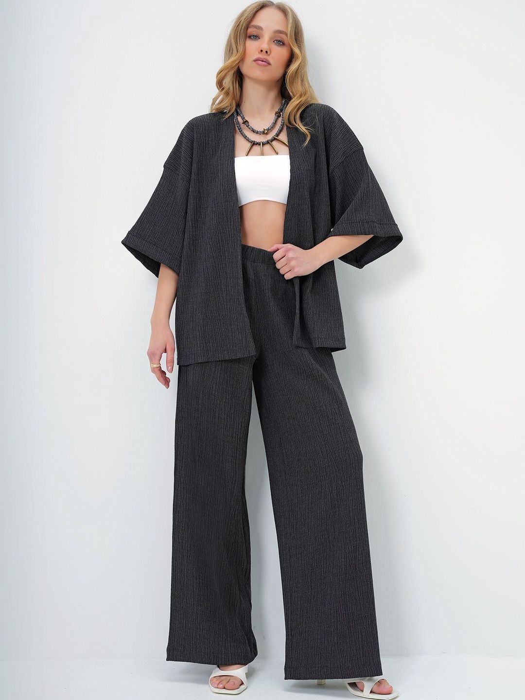 Trend Alacati stili Women Tunic with Trousers