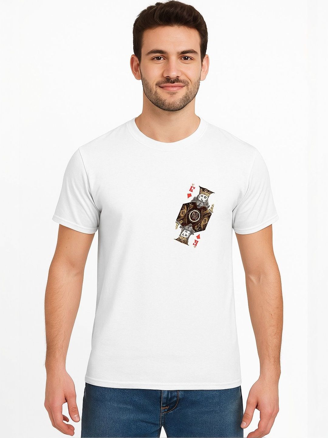 Trihi Fashion Men Printed T-shirt