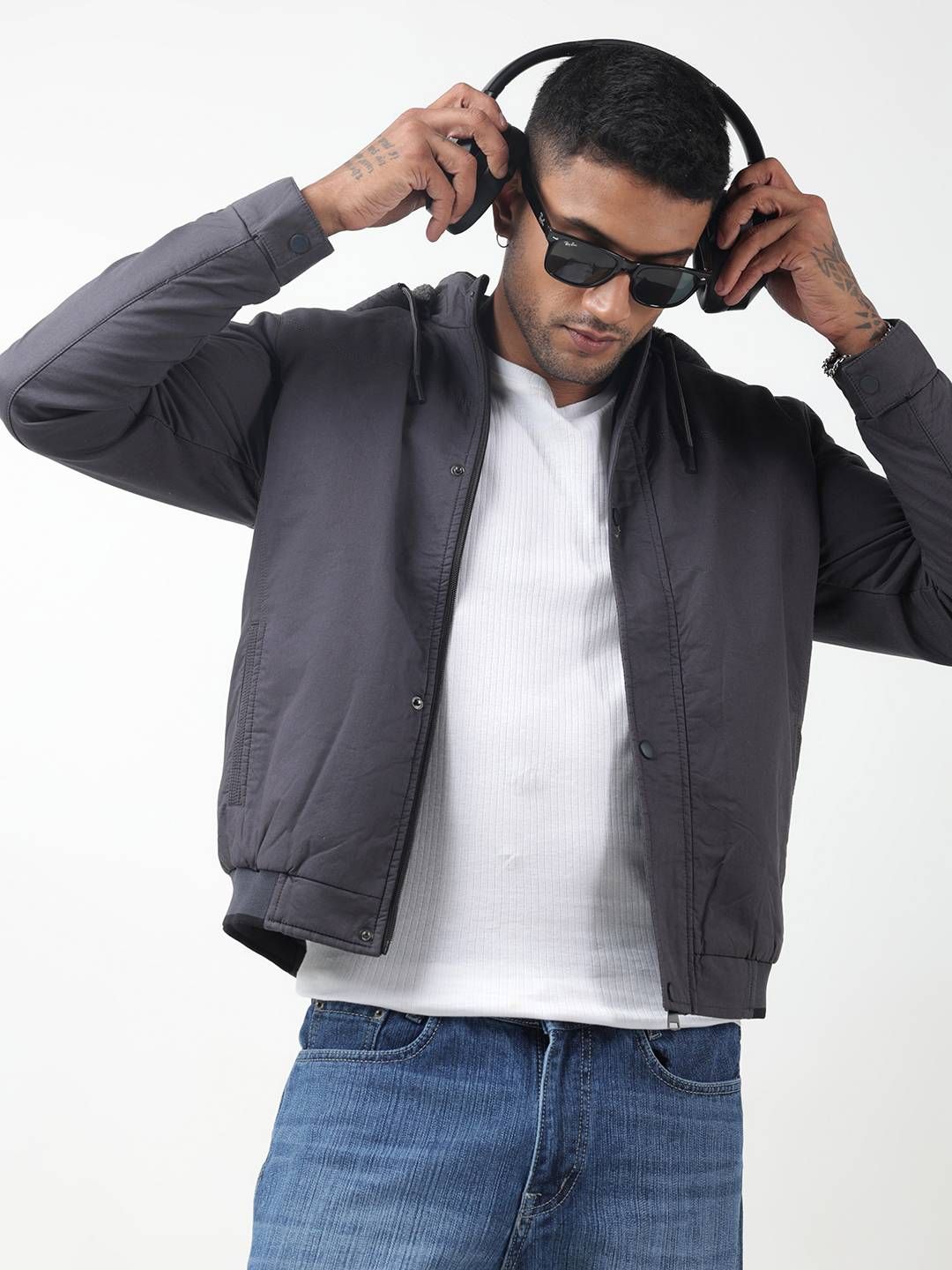 SHOWOFFFF Men Insulator Bomber Jacket