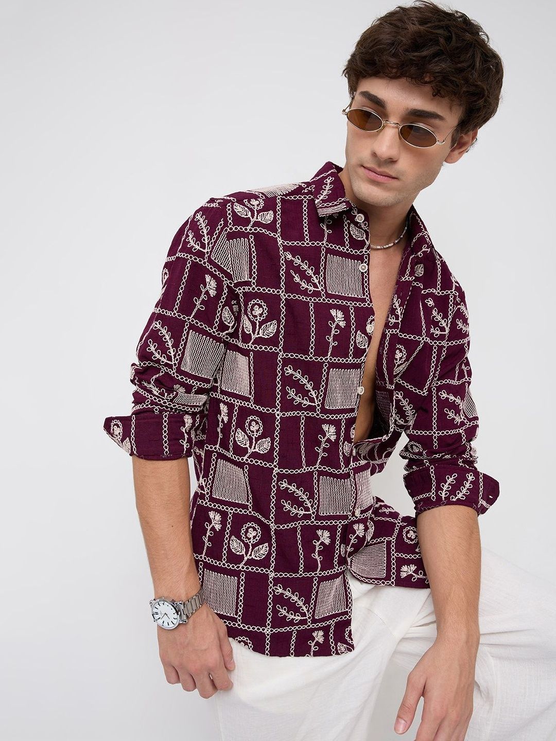 VASTRADO VASTRADO Men Classic Slim Fit Printed Casual Shirt