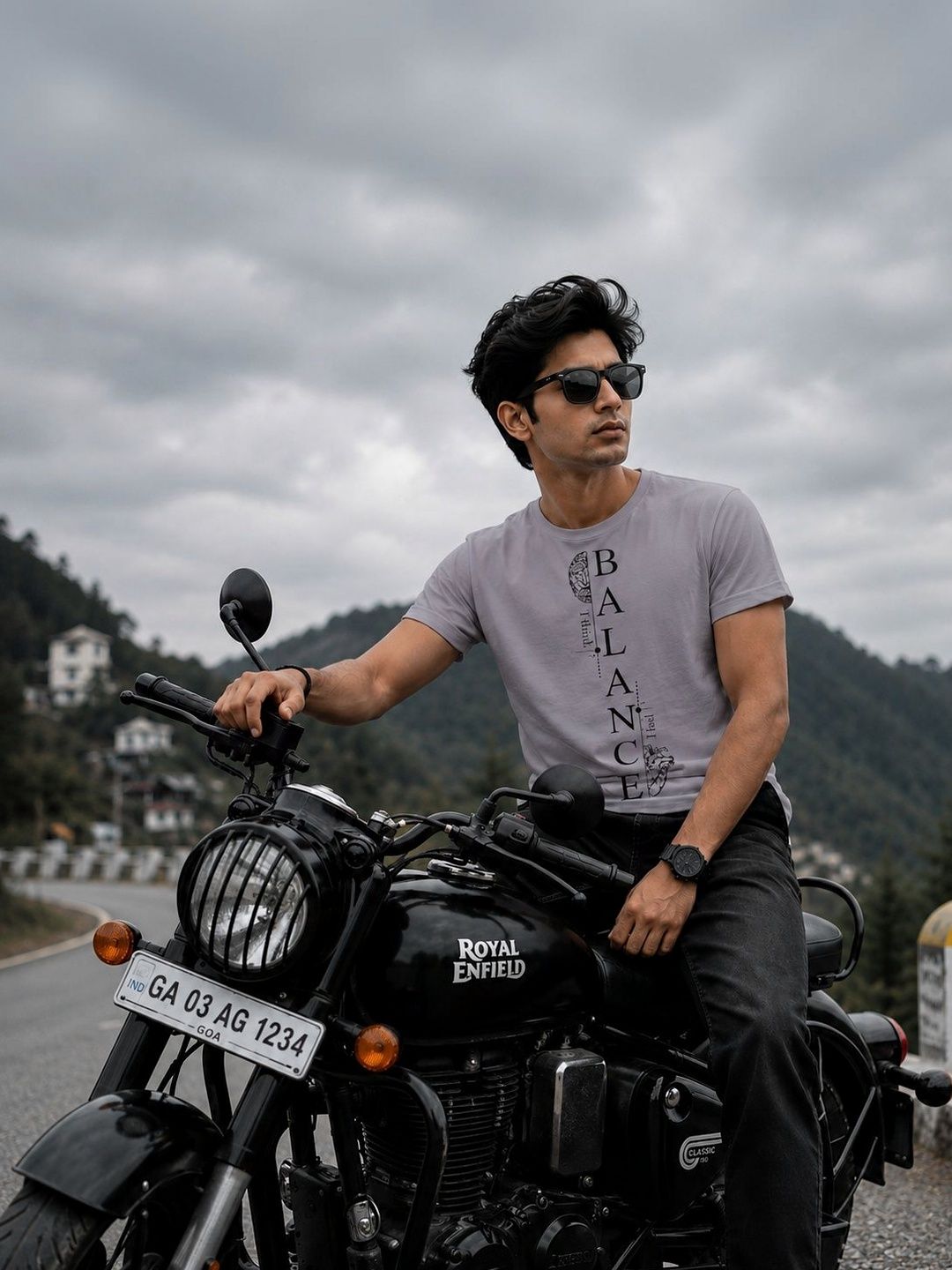Y TULSI Men Typography Printed T-shirt